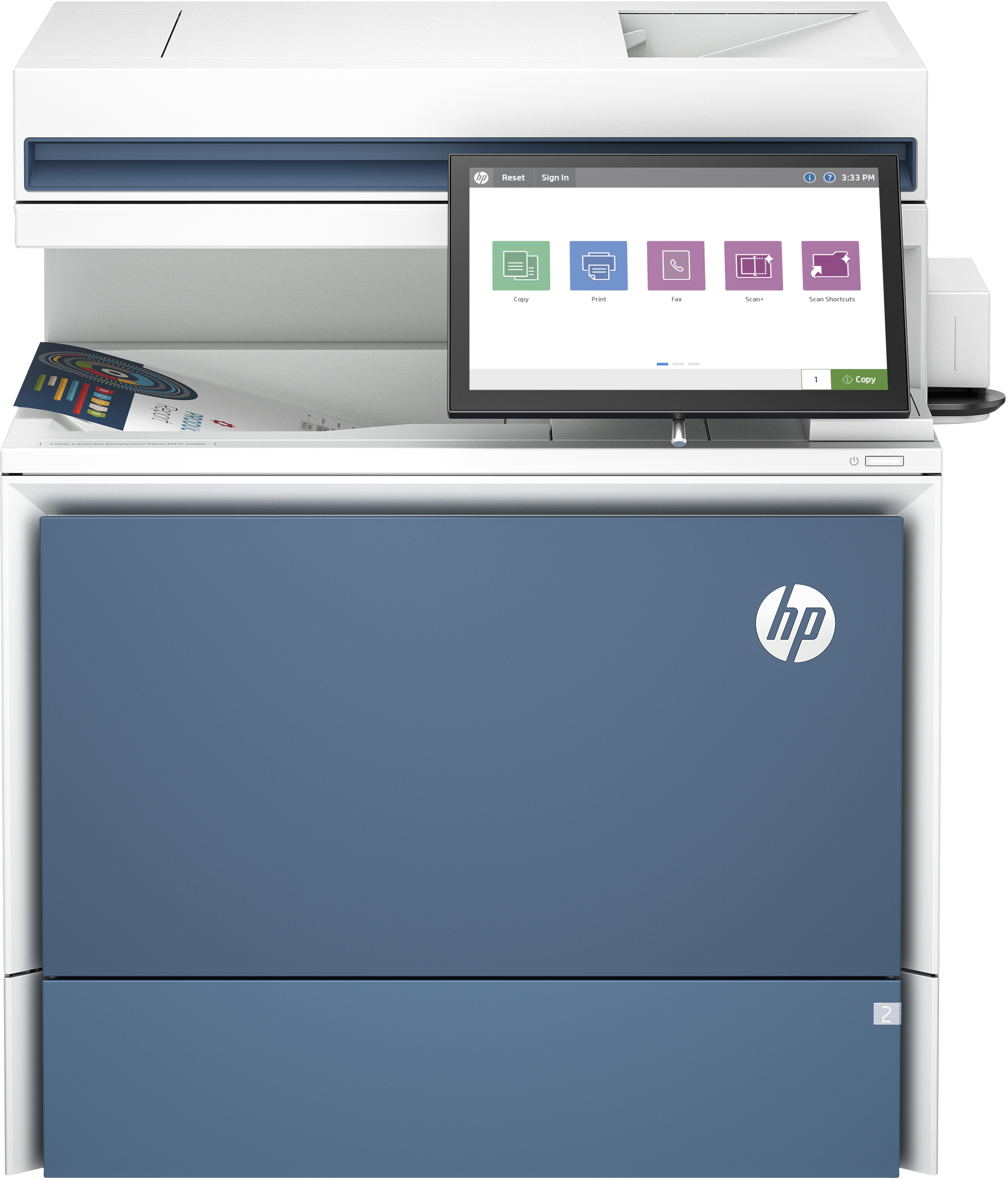 HP LaserJet Enterprise Flow MFP 5800zf - Multifunktionsdrucker - Farbe - Laser - Legal (216 x 356 mm