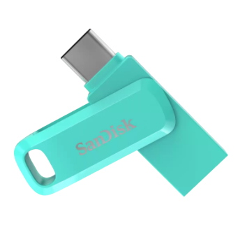SanDisk Ultra Dual Drive Go, 256 GB, USB Type-A / USB Type-C, 3.2 Gen 1 (3.1 Gen 1), Drehring, Grün