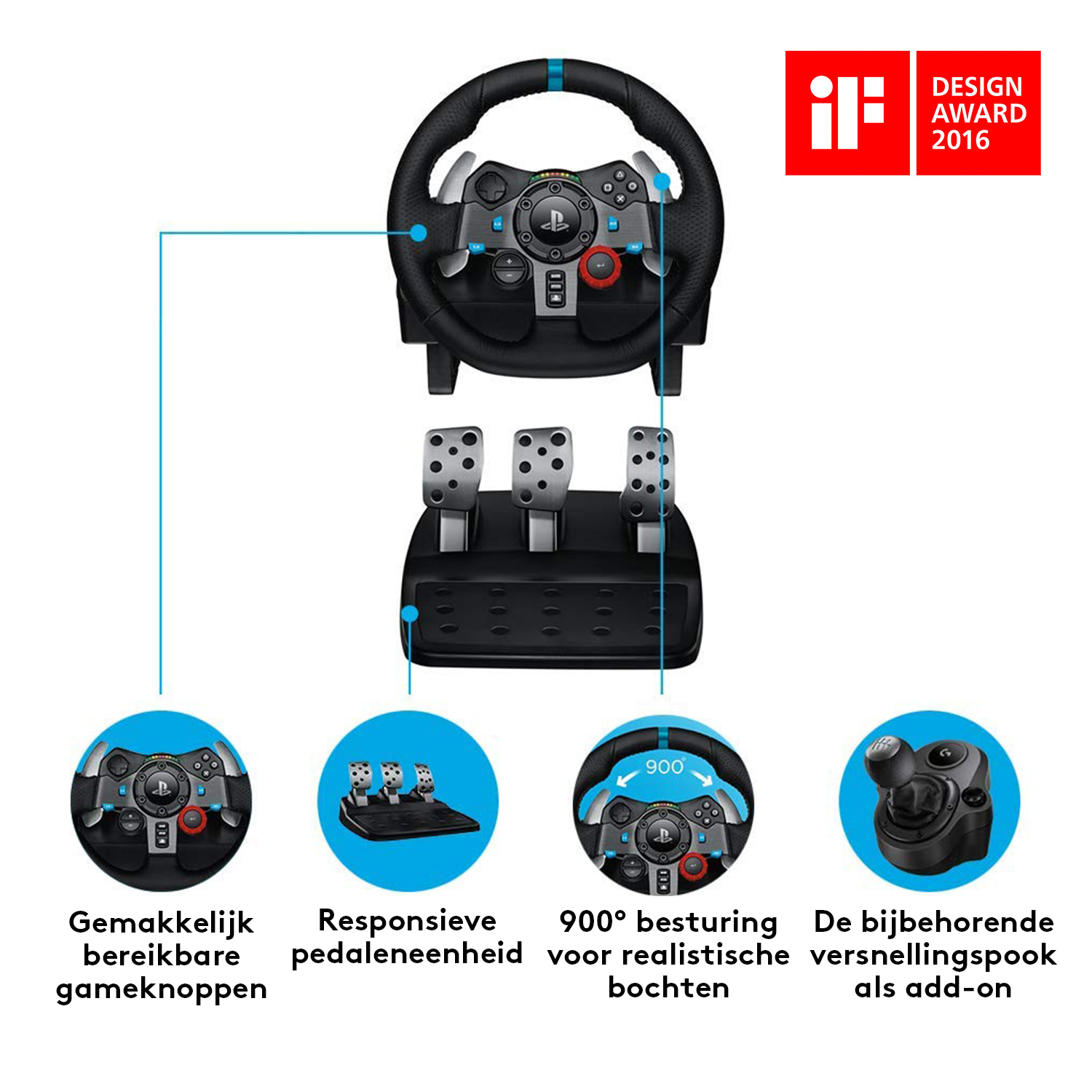 Logitech Driving Force G29 - Lenkrad- und Pedale-Set