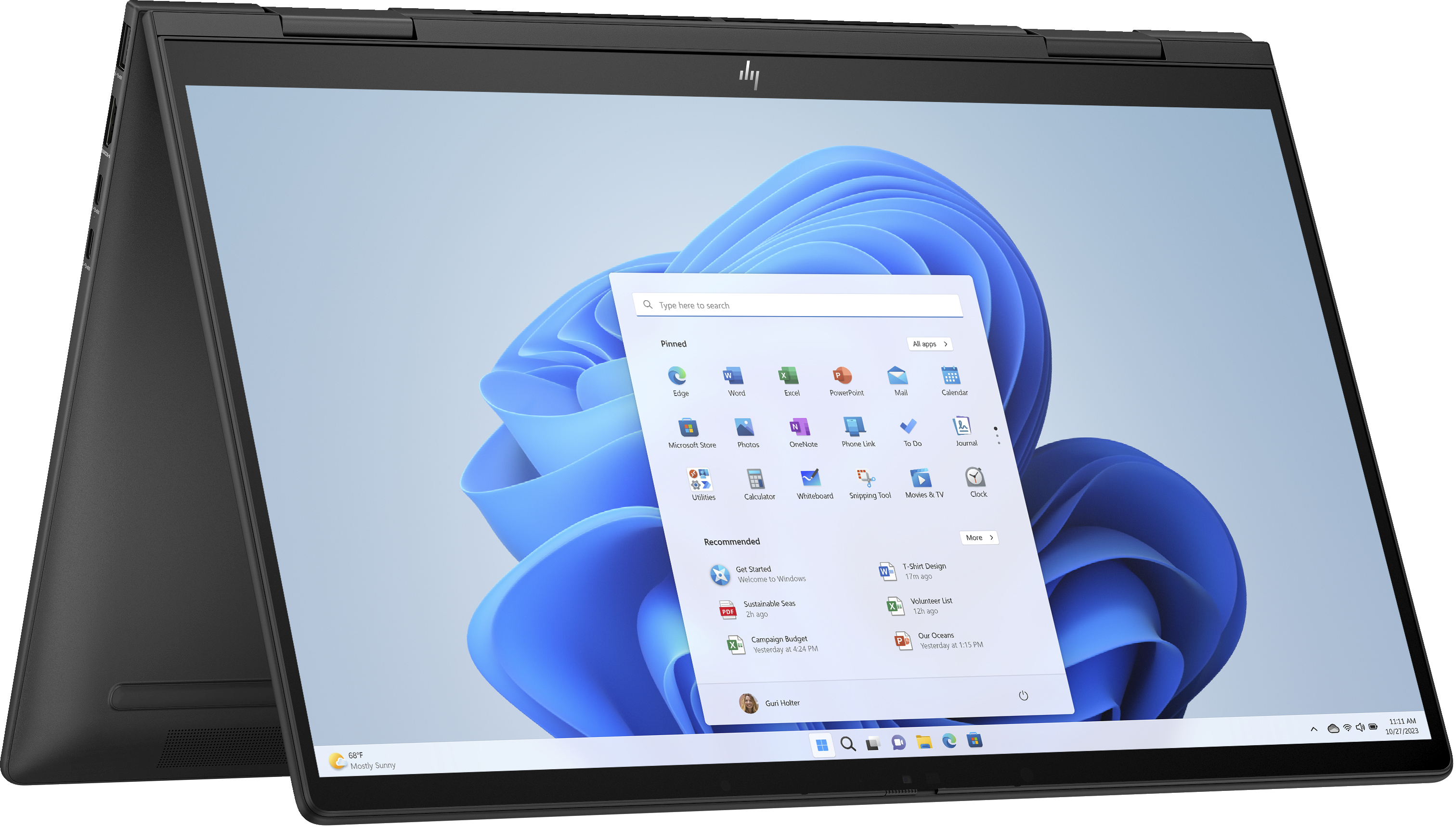 HP ENVY x360 15-fh0676ng, AMD Ryzen? 7, 2 GHz, 39,6 cm (15.6"), 1920 x 1080 Pixel, 16 GB, 1 TB