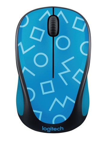 Logitech M238, Beidhändig, Optisch, RF Wireless, 1000 DPI, Blau
