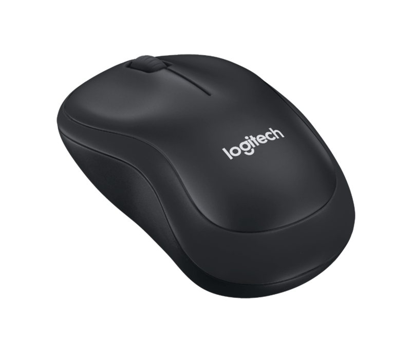 Logitech B220 Silent - Maus - optisch - 3 Tasten - kabellos - 2.4 GHz - kabelloser Empfänger (USB)