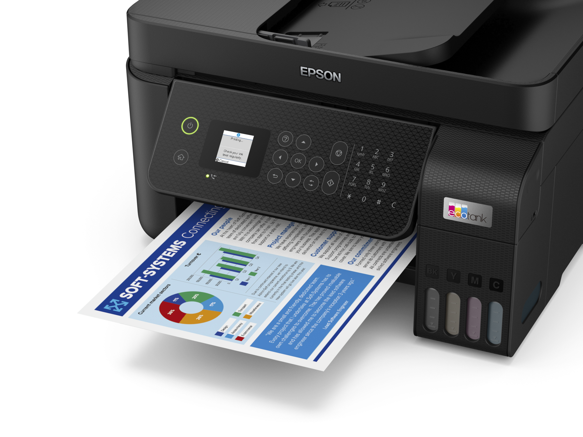 Epson EcoTank ET-4800 - Multifunktionsdrucker - Farbe - Tintenstrahl - wiederbefüllbar - A4 (Medien)
