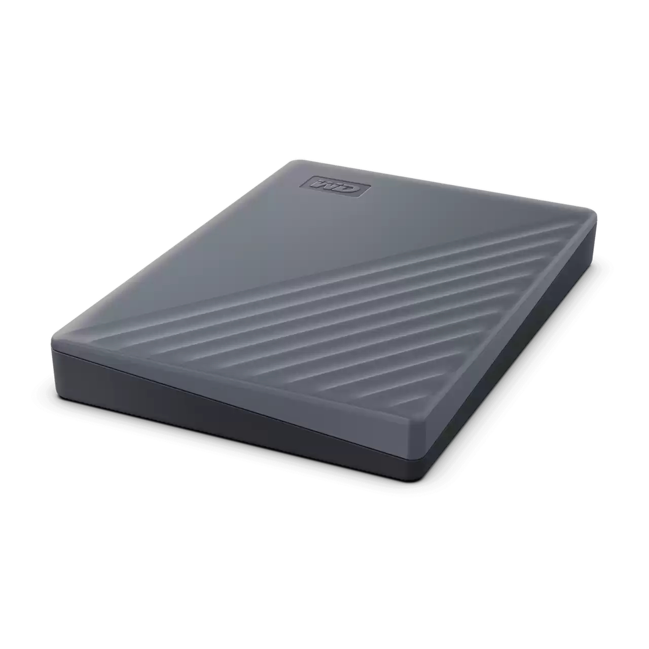 Western Digital WD My Passport grau 2TB, funktioniert mit USB-C, USB 3.0 Micro-B