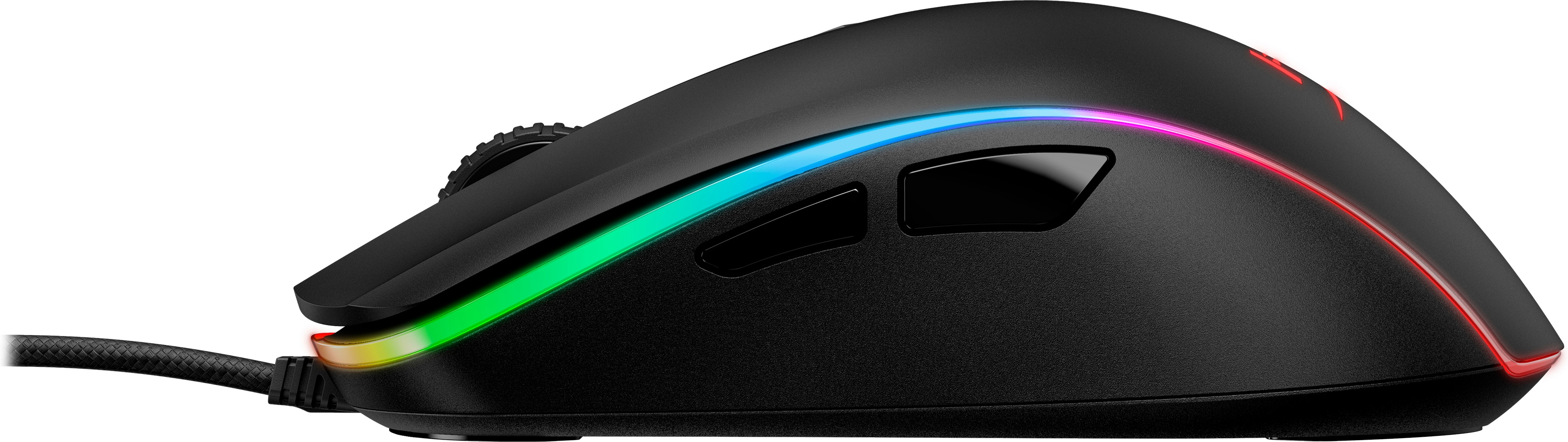 HP HyperX Pulsefire Surge ? Gaming-Maus (schwarz), Beidhändig, Optisch, USB Typ-A, 16000 DPI, Schwar