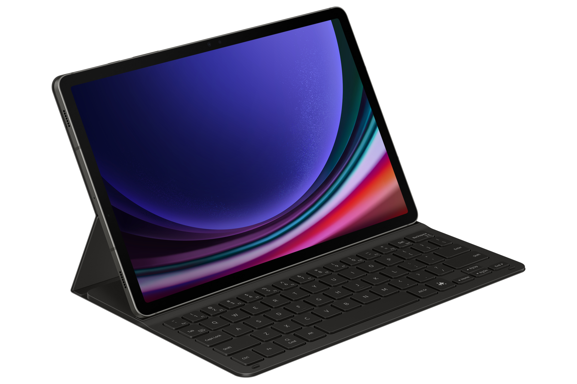 Samsung Book Cover Keyboard Slim EF-DX720 für das Galaxy Tab S9 | S9 FE, QWERTZ, Deutsch, Touchpad,