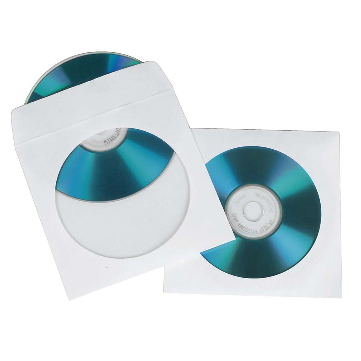 Hama 00062672, Schutzhülle, 1 Disks, Weiß, Papier, 120 mm, Kratzresistent