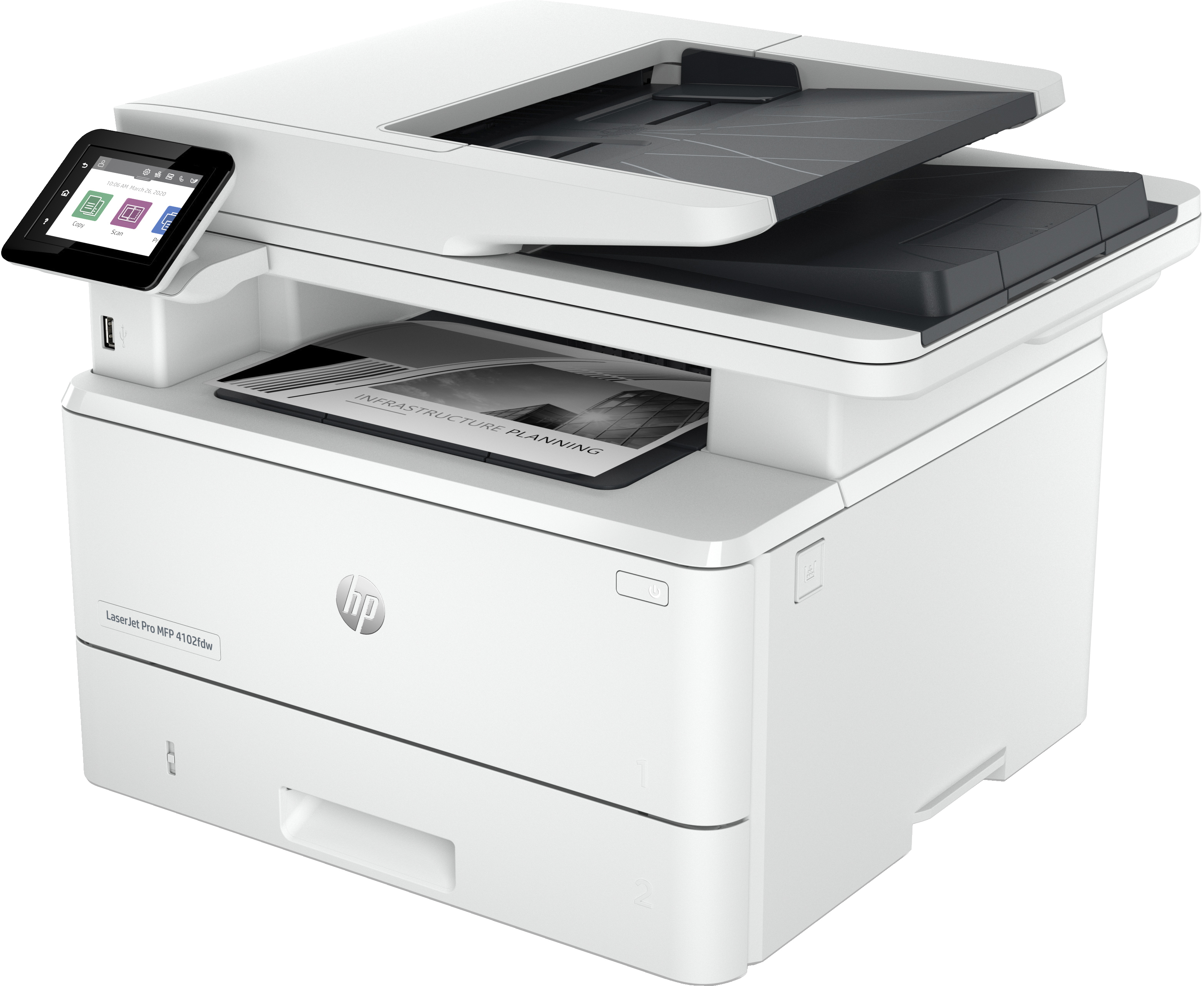 HP LaserJet Pro MFP 4102dw - Multifunktionsdrucker - s/w - Laser - Legal (216 x 356 mm)