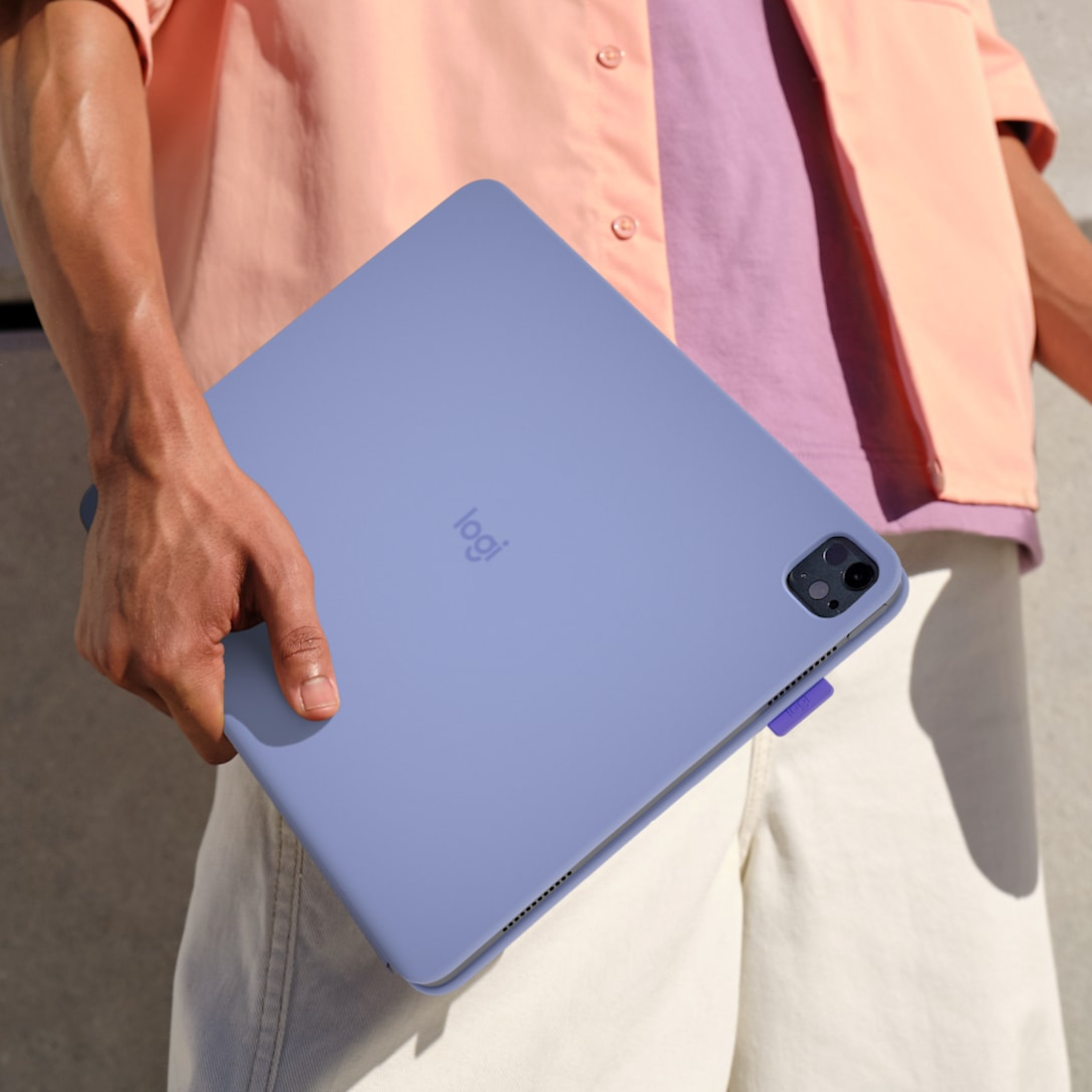 Logitech Flip Folio - Tastatur und Foliohülle - full size - kabellos - Bluetooth 5.1 LE - QWERTZ - D
