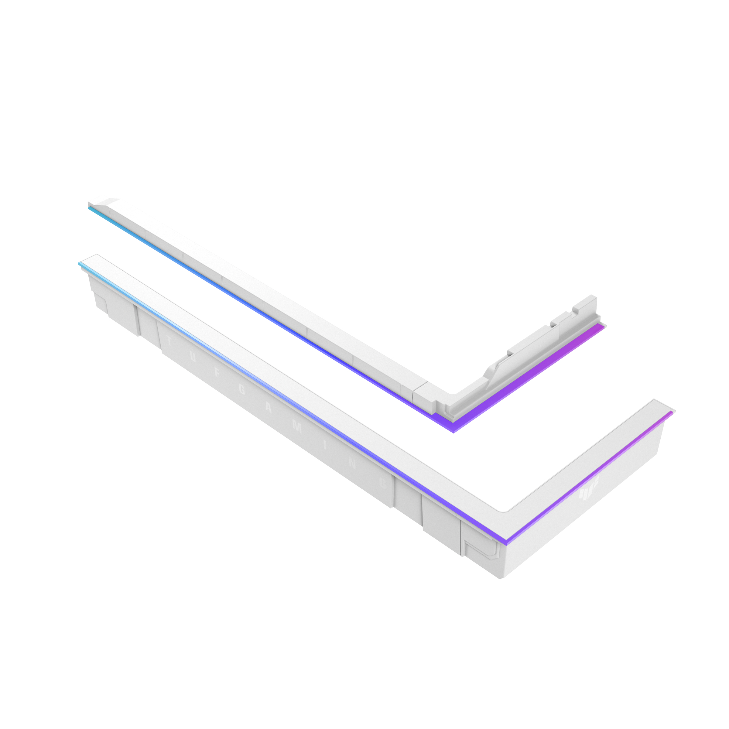 ASUS TUF GAMING GT502 Horizon ARGB Lighting Kit White, RGB-Lichtverbesserungs-Set, Weiß, Mehrfarbig,