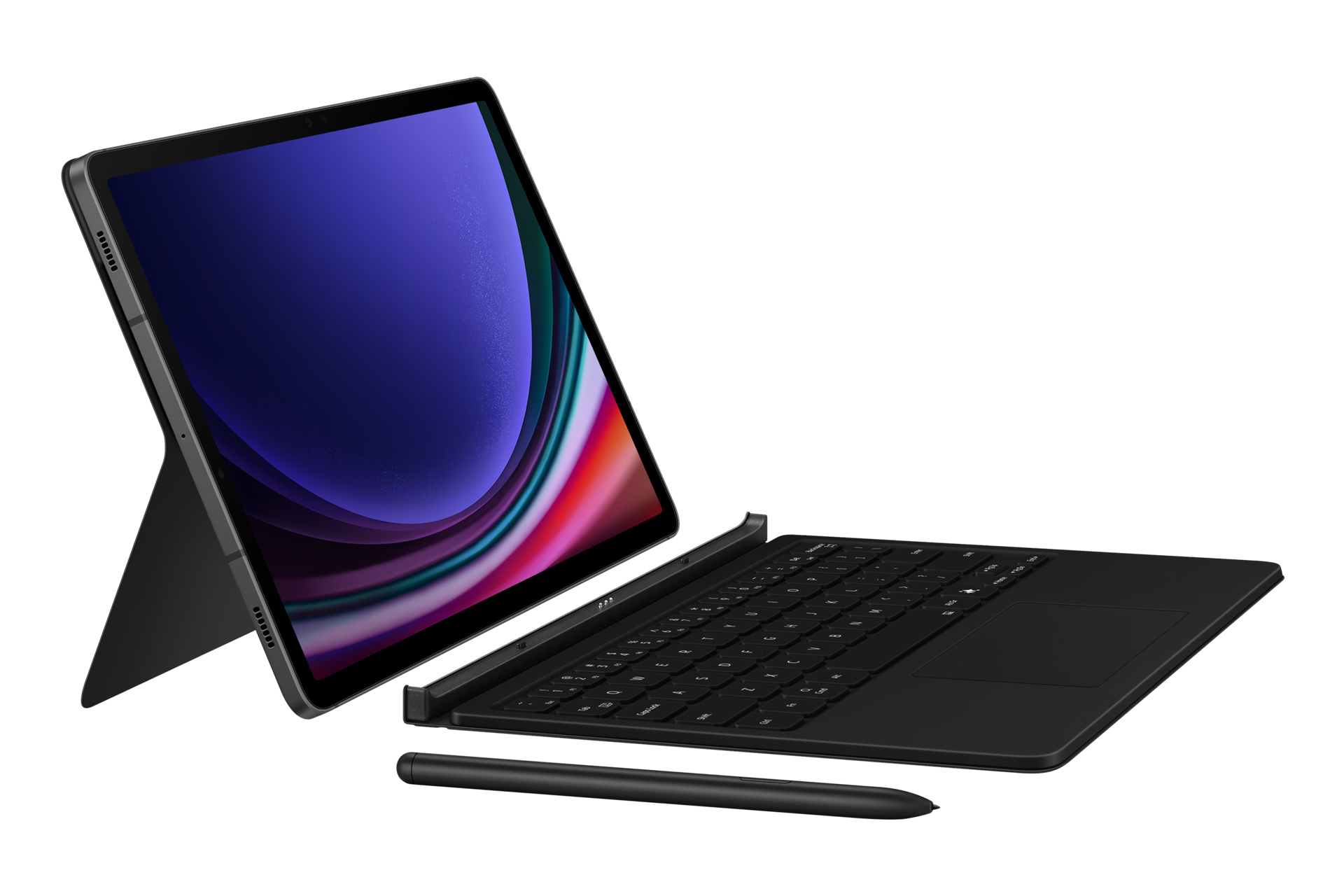Samsung EF-DX725 - Tastatur und Foliohülle (Buch-Cover) - mit Touchpad