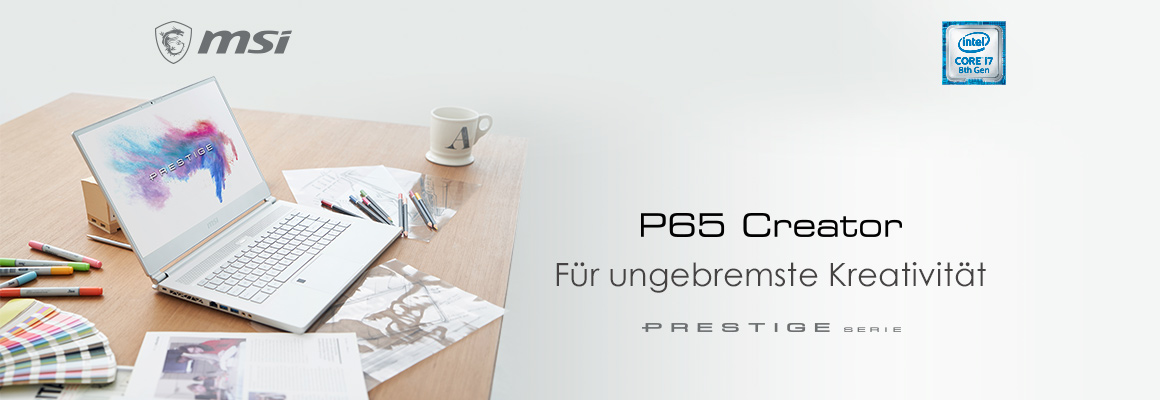 Mehr Prestige für Kreative mit MSI‘s PS42 & MSI P65