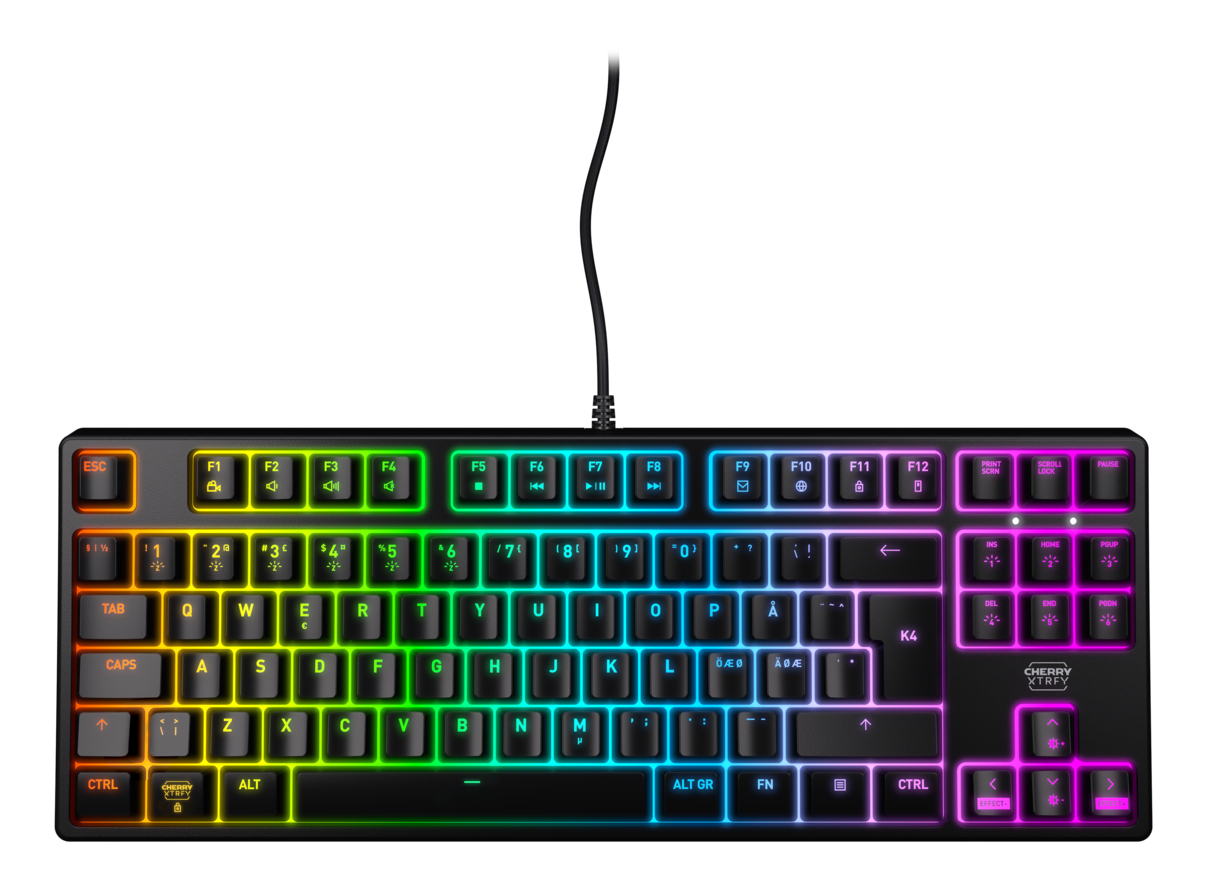 Cherry XTRFY K4V2 - Tastatur - RGB - 80% - TKL
