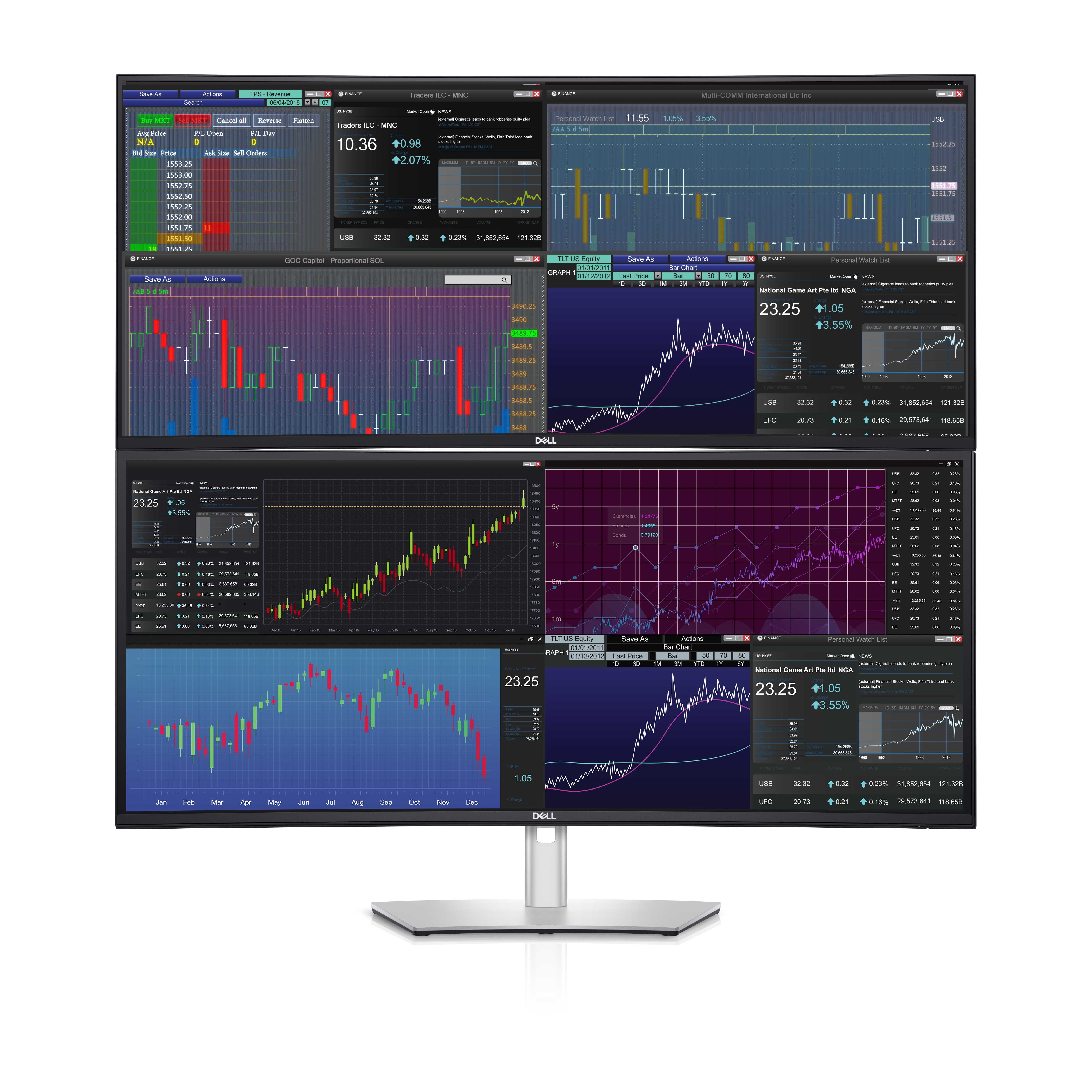 Dell UltraSharp U3824DW Monitor 95,33cm (37,5") WQHD+, IPS, 5ms, HDMI, DisplayPort