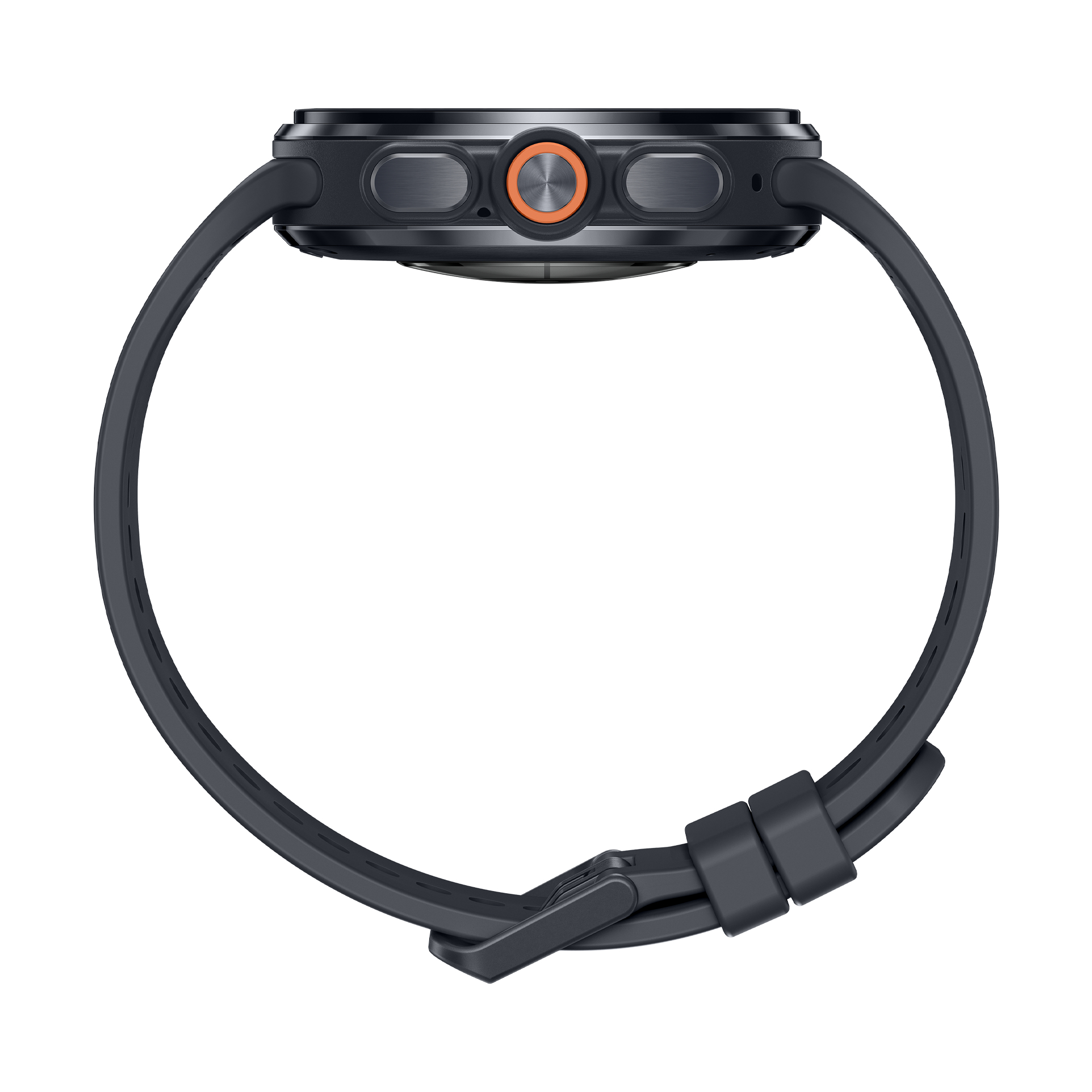 Samsung Galaxy Watch Ultra2 - 47 mm - titanfarben grau - intelligente Uhr mit Marineband - schwarz -