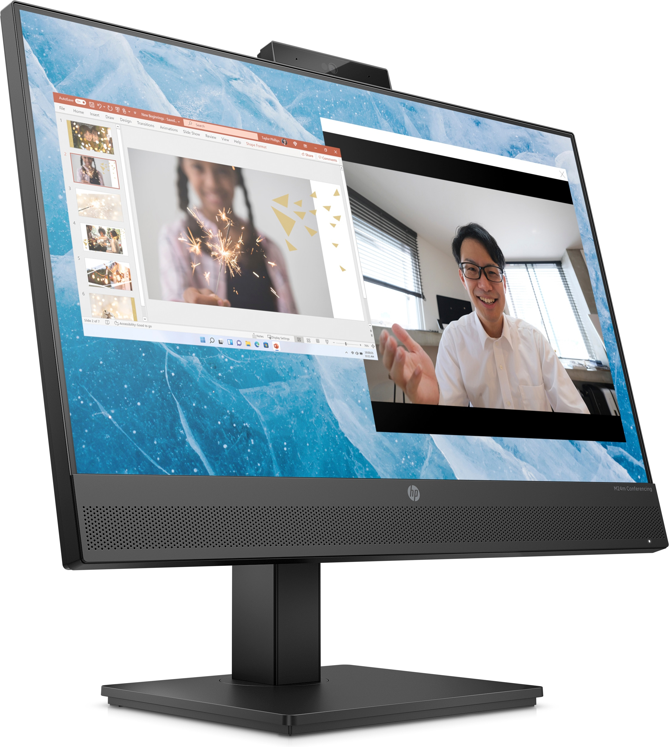 HP M24m Conferencing Monitor - LED-Monitor - 61 cm (24")