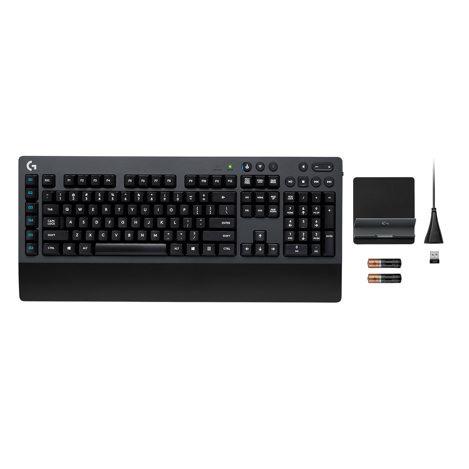 Logitech G G613 Wireless Mechanical Gaming Keyboard, Volle Größe (100%), Kabellos, RF Wireless + Blu