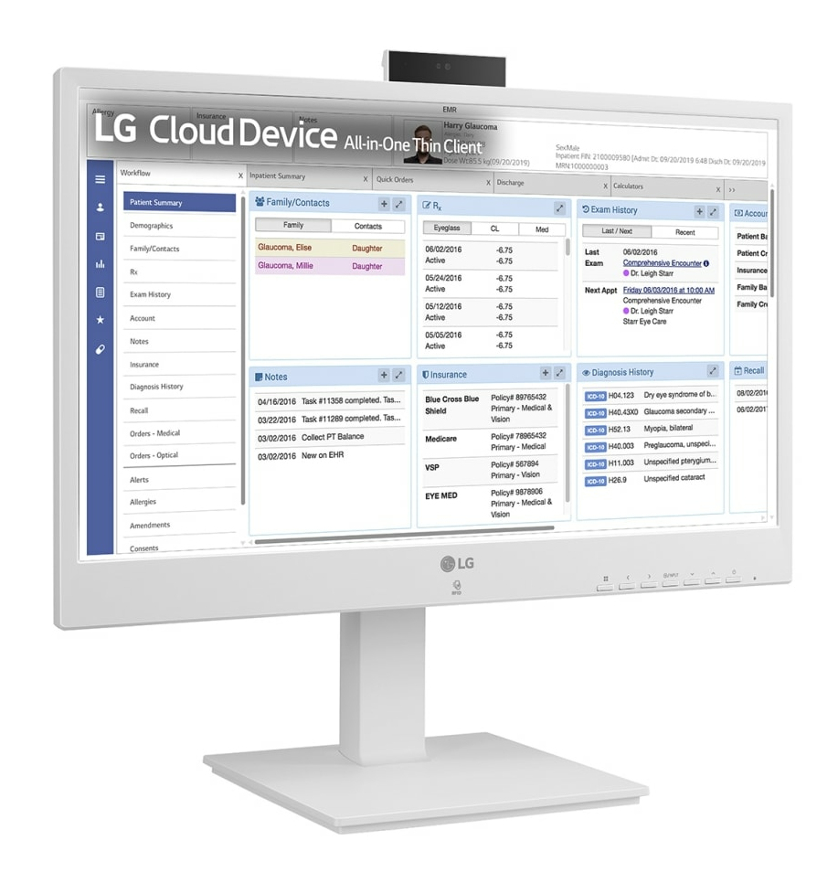 LG 24CR671N-2P, 60,5 cm (23.8"), Full HD, Intel® Pentium®, 8 GB, 256 GB, Weiß