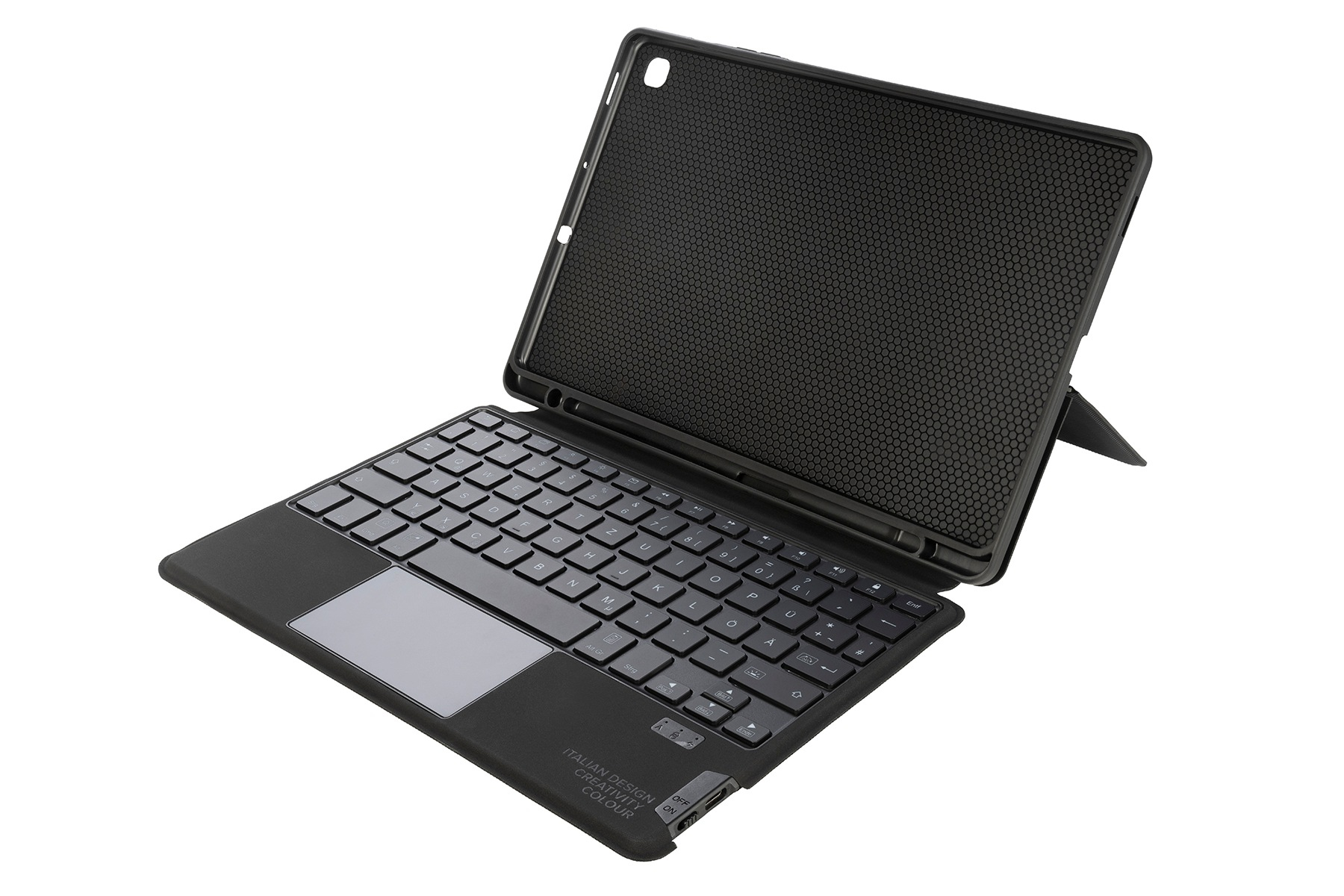 Samsung Tucano F-TUCBCKTABS6L - Tastatur und Foliohülle (Buch-Cover)