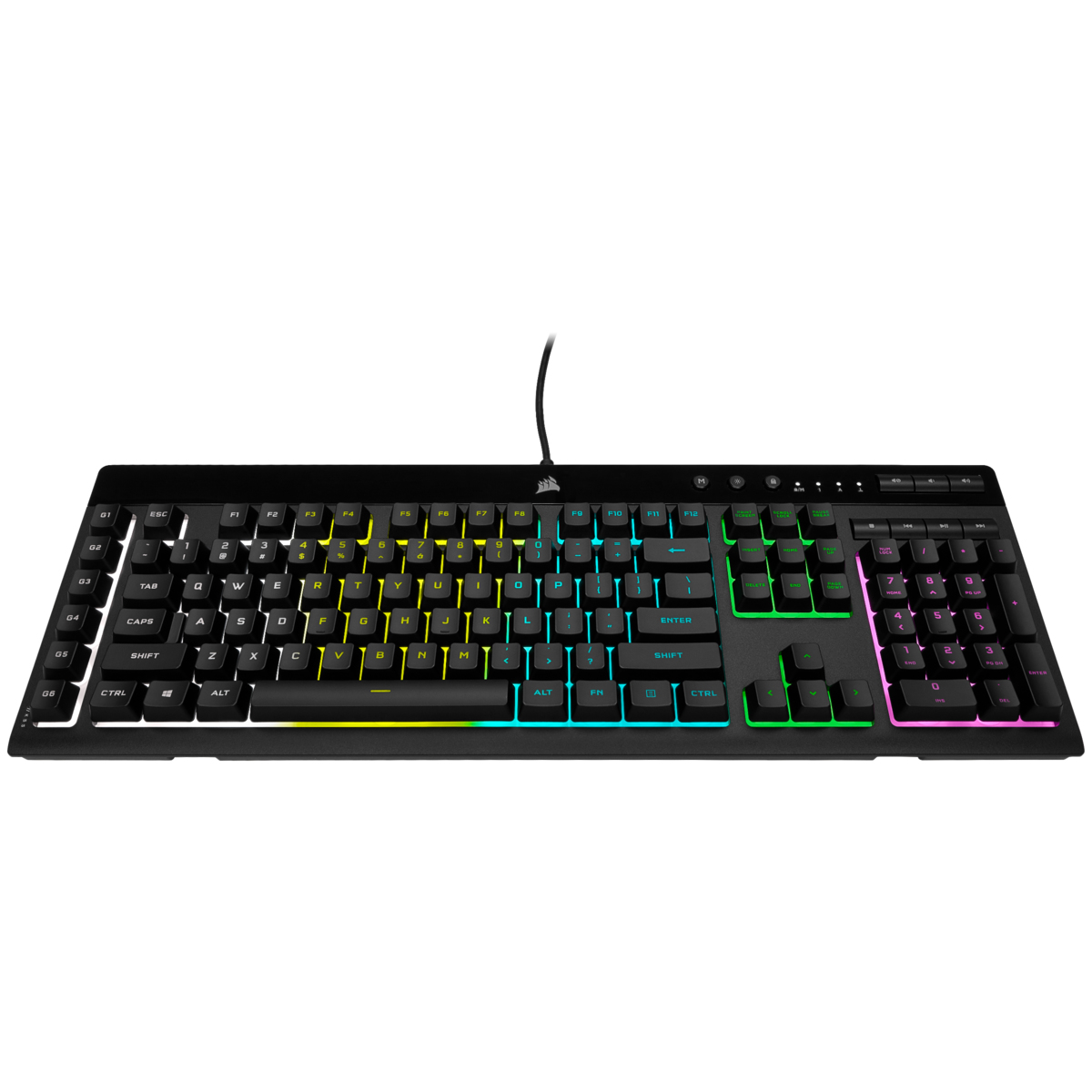 Corsair Gaming K55 RGB PRO Tastatur, USB, QWERTZ, IP42