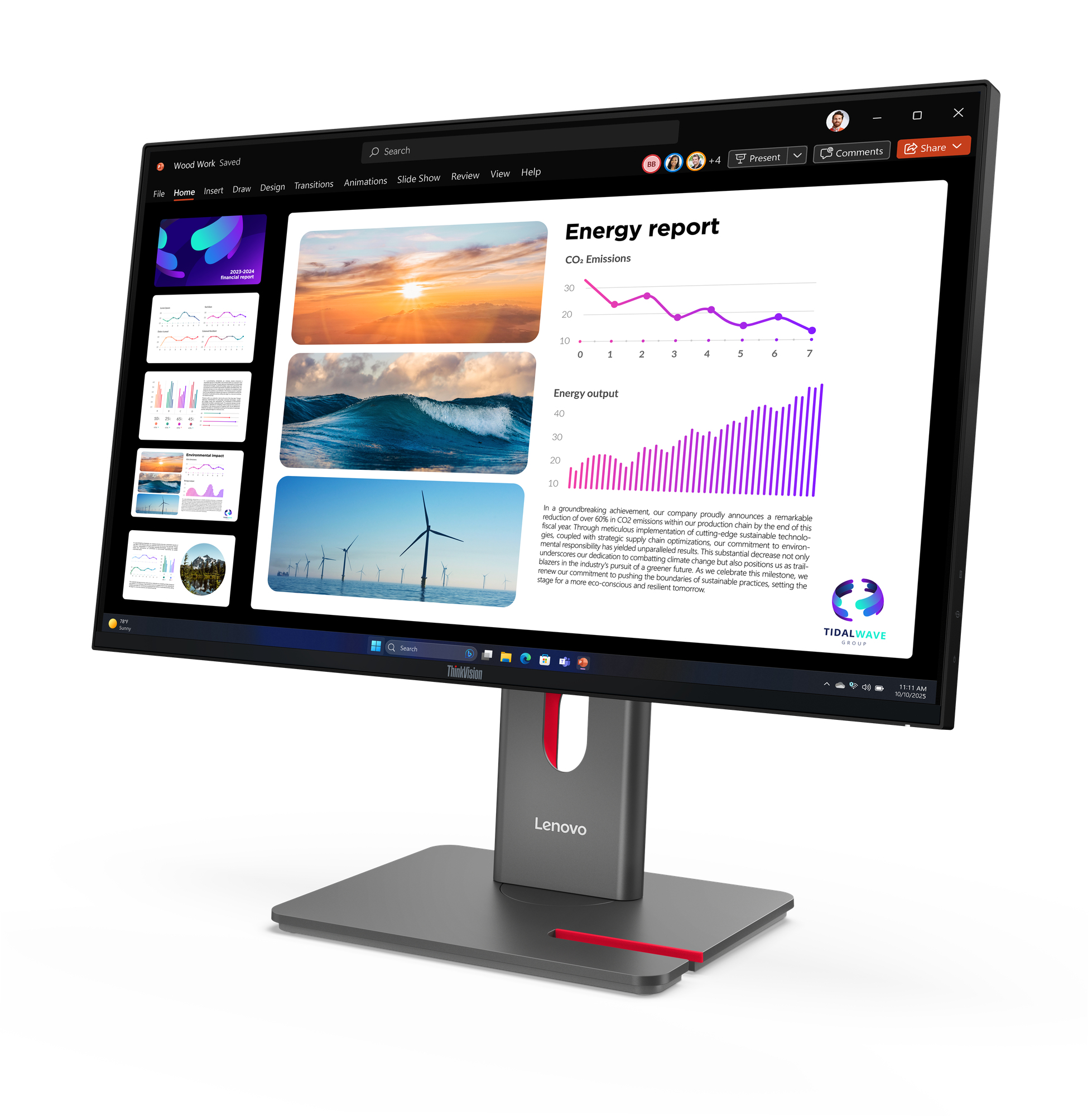 Lenovo ThinkVision P24Q-40 - LED-Monitor - 61 cm (24")