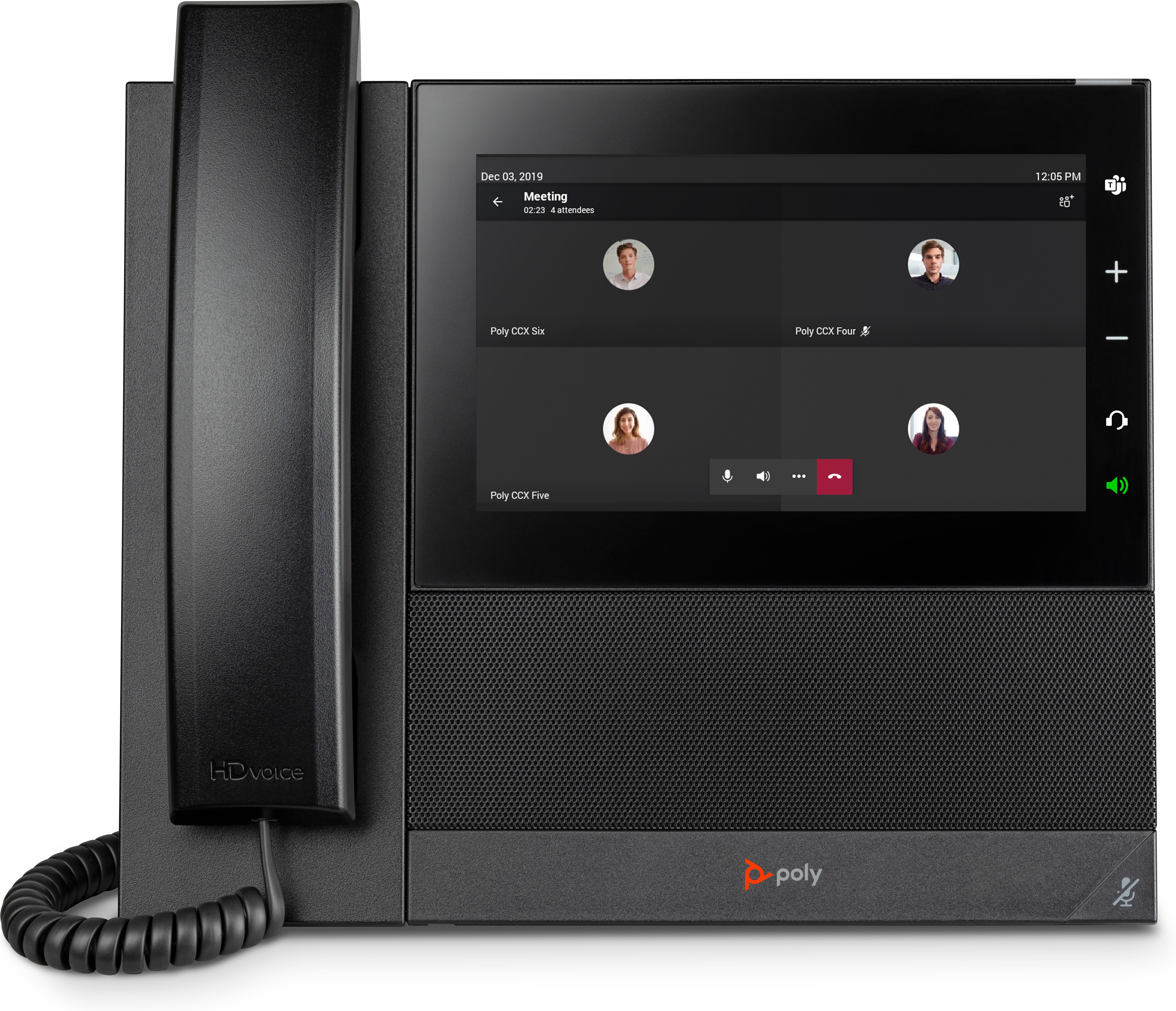 HP POLY CCX 600 Business-Medientelefon für Microsoft Teams und PoE-fähig, IP-Telefon, Schwarz, Kabel