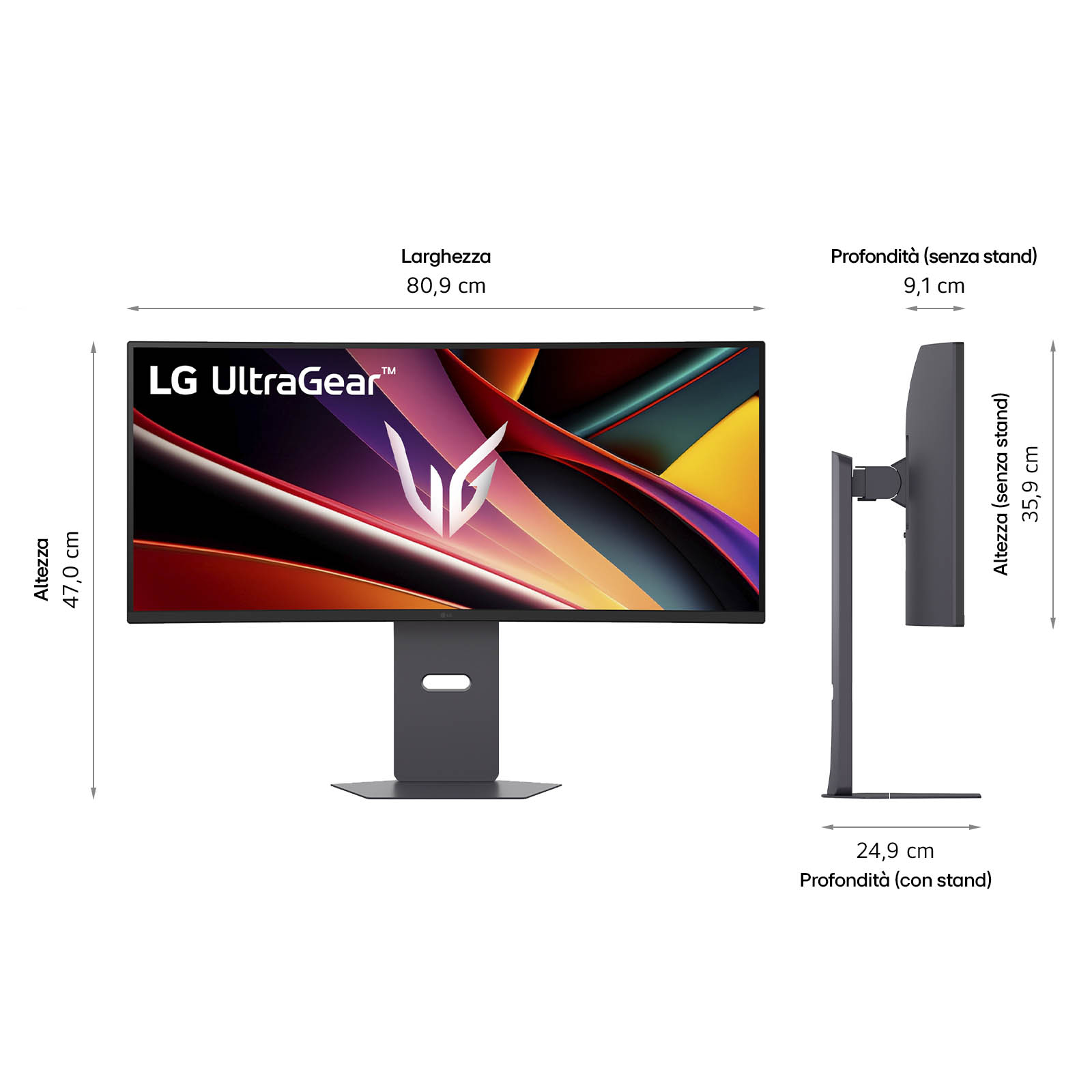 LG UltraGear 34G600A-B - LED-Monitor - Gaming - gebogen - 86.4 cm (34")