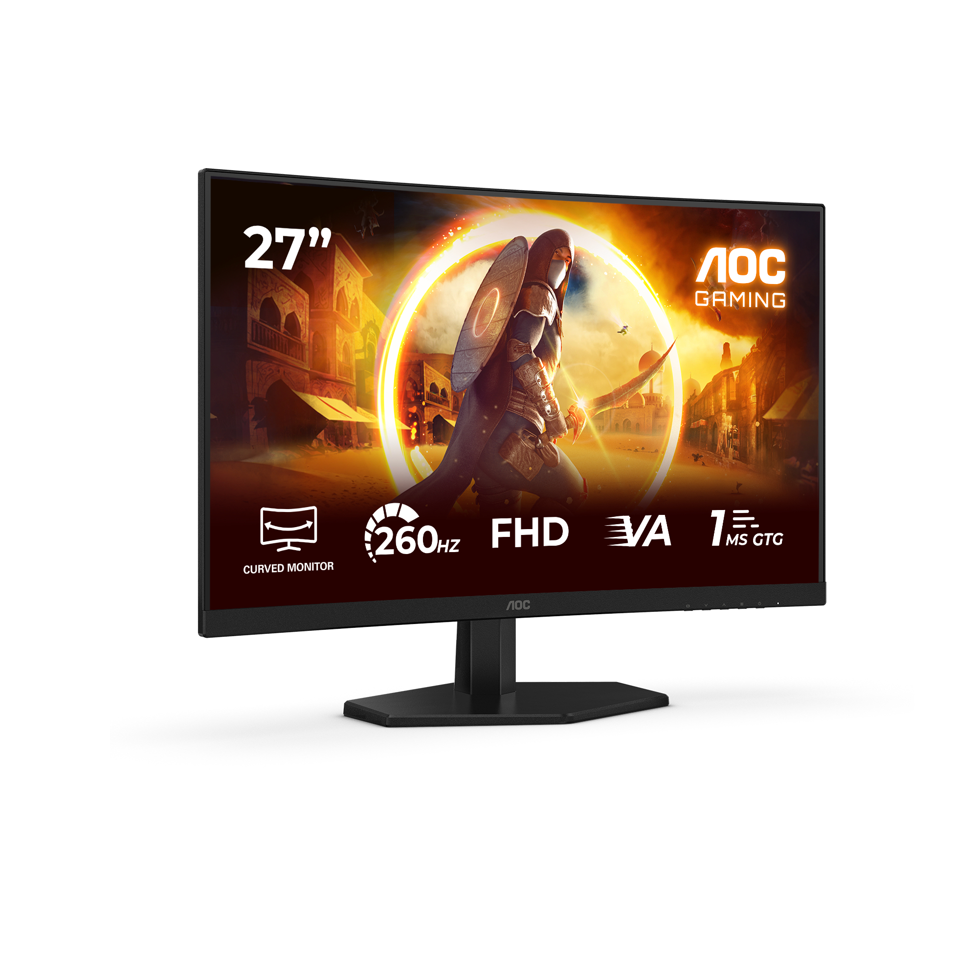 AOC Gaming C27G42ZEP - G42 Series - LED-Monitor - Gaming - gebogen - 68.6 cm (27")