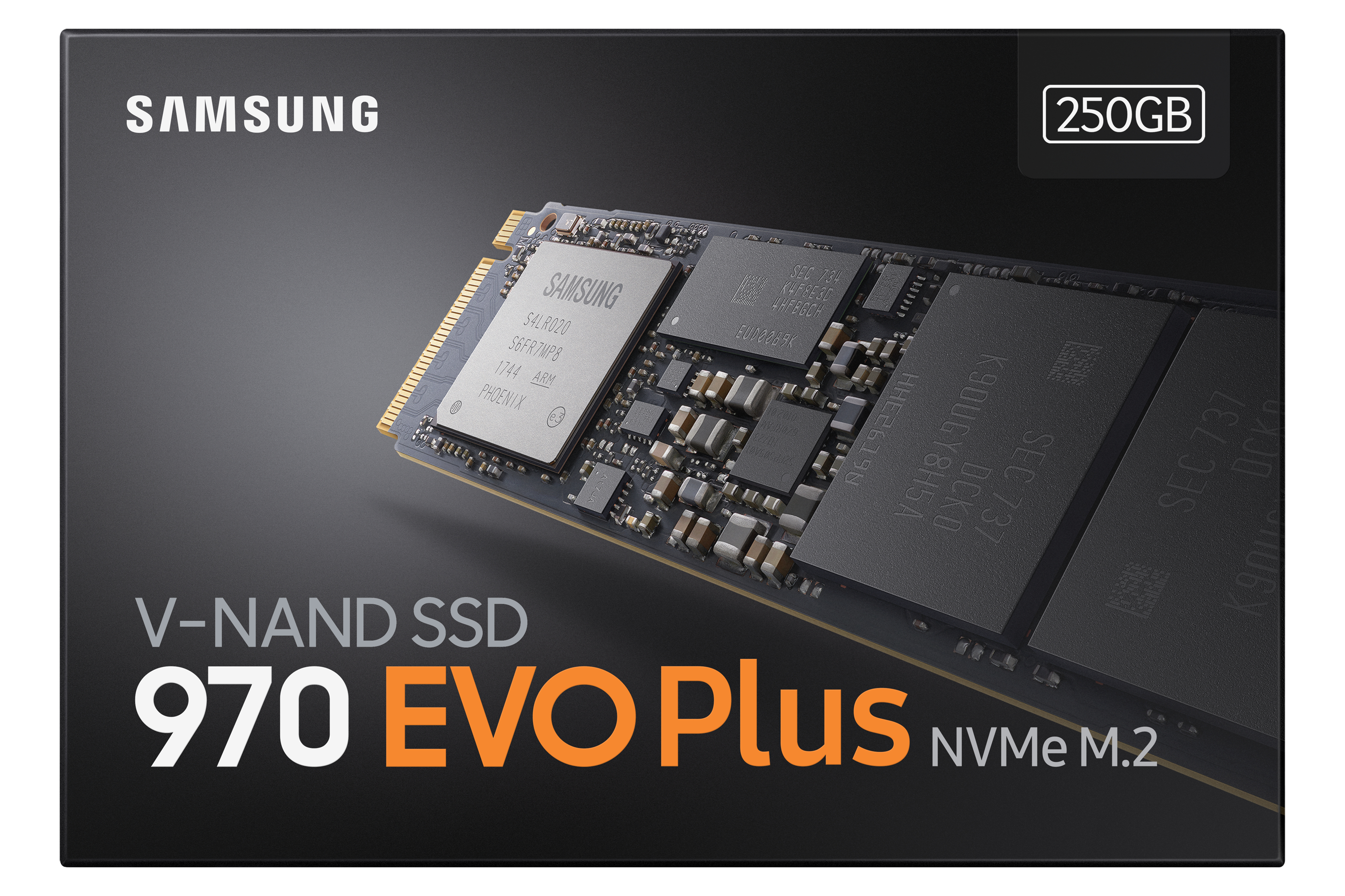 Samsung SSD 970 EVO Plus 250GB, M.2 2280 / M-Key / PCIe 3.0 x4