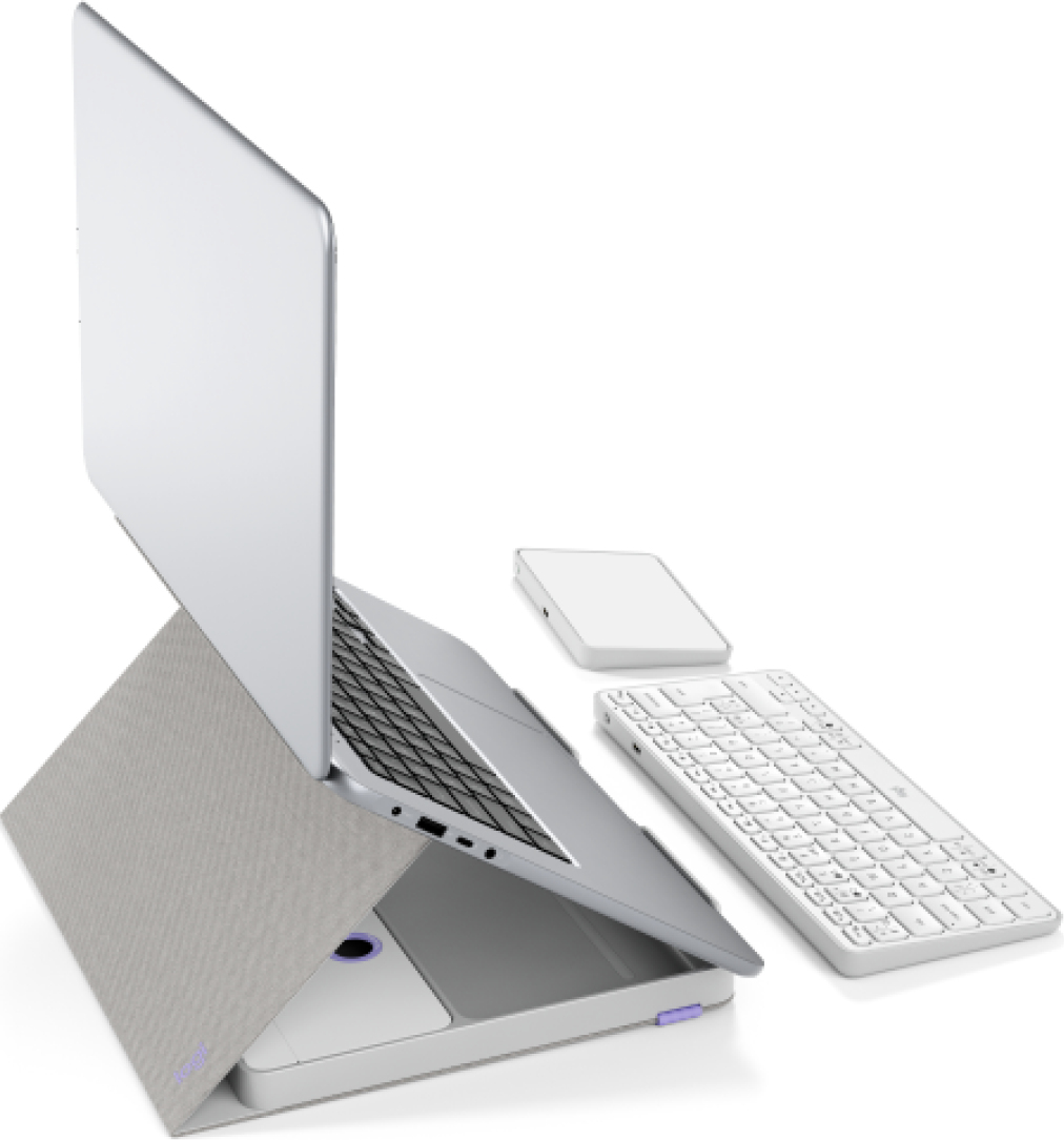 Logitech Casa Pop-Up Desk - Tastatur- und Touchpad-Set
