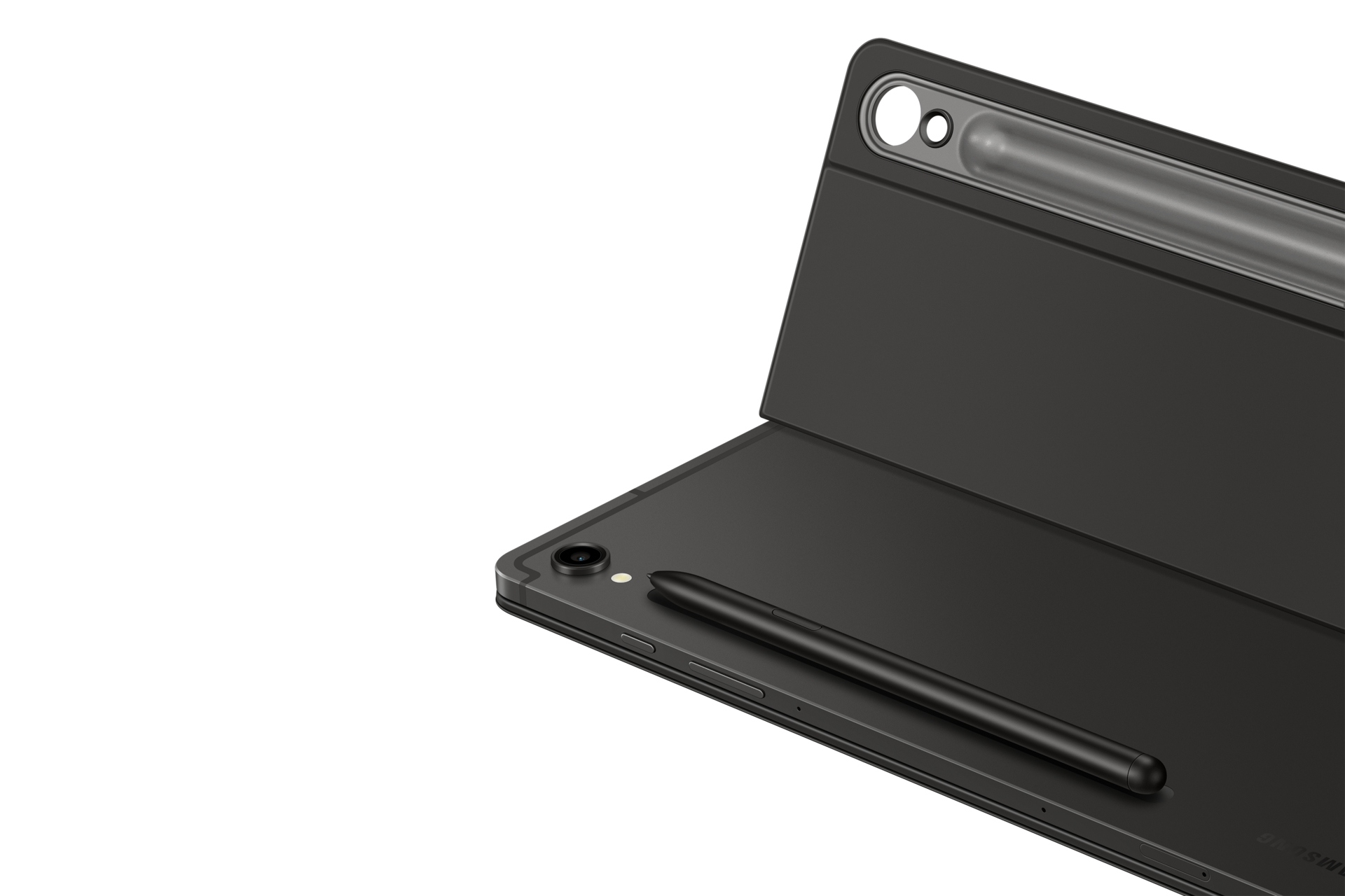 Samsung Book Cover Keyboard Slim EF-DX720 für das Galaxy Tab S9 | S9 FE, QWERTZ, Deutsch, Touchpad,