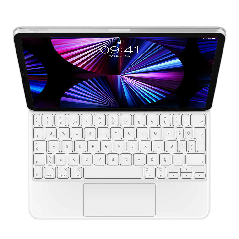 Apple MJQJ3TX/A, Mini, Kabelgebunden, USB, QWERTY, Weiß