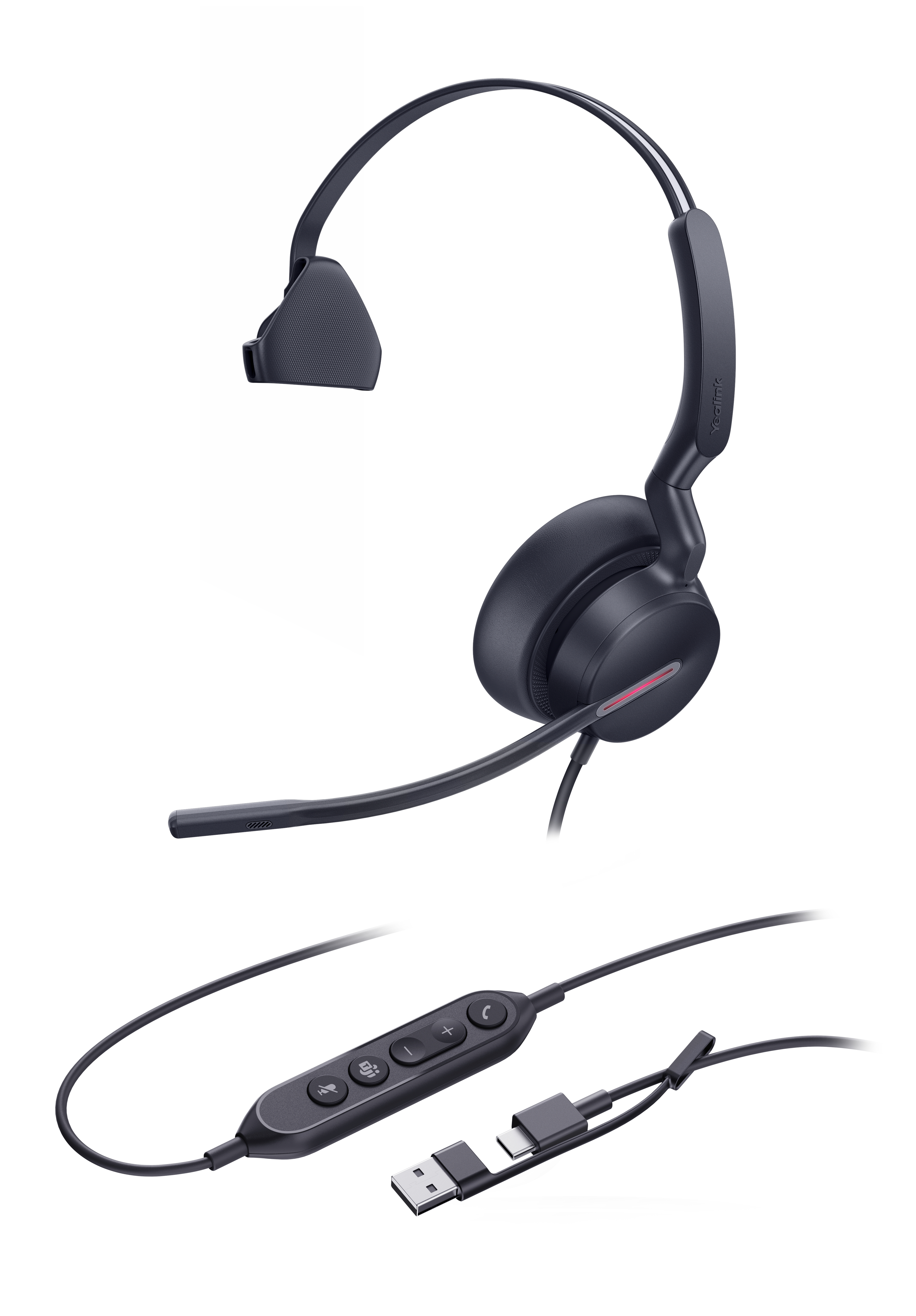 Yealink UH46 Mono - Headset - On-Ear - kabelgebunden
