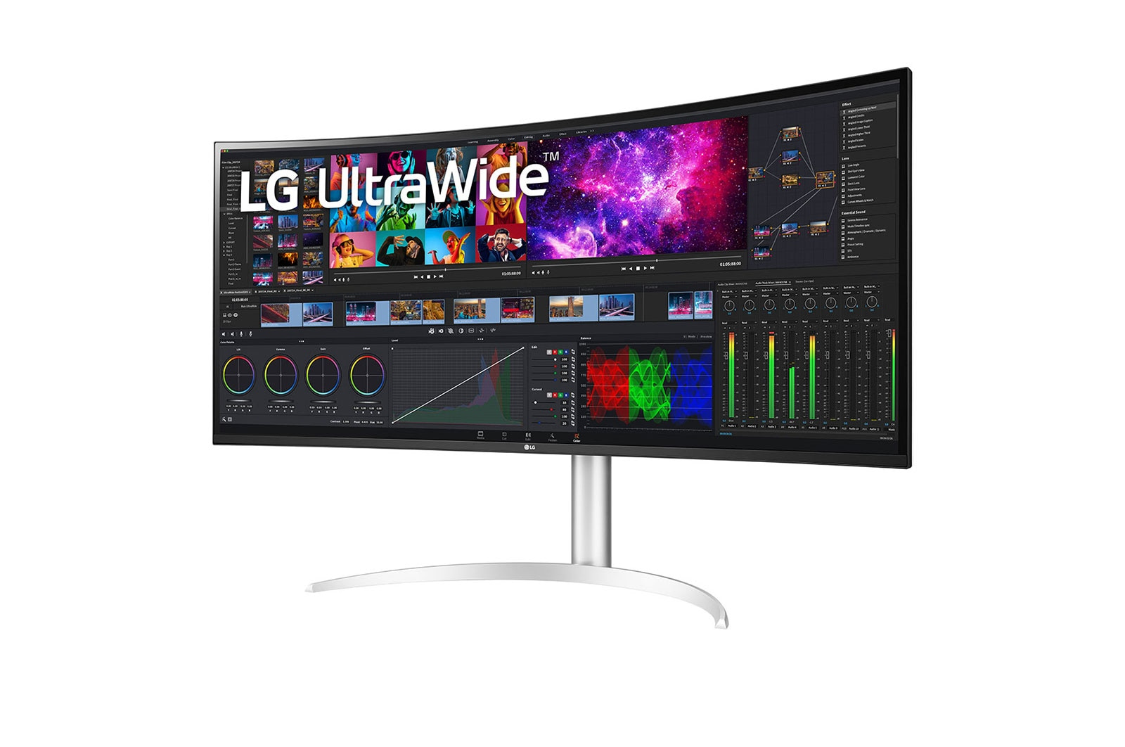 LG UltraWide 40WP95XP-W - LED-Monitor - gebogen - 101.6 cm (40")