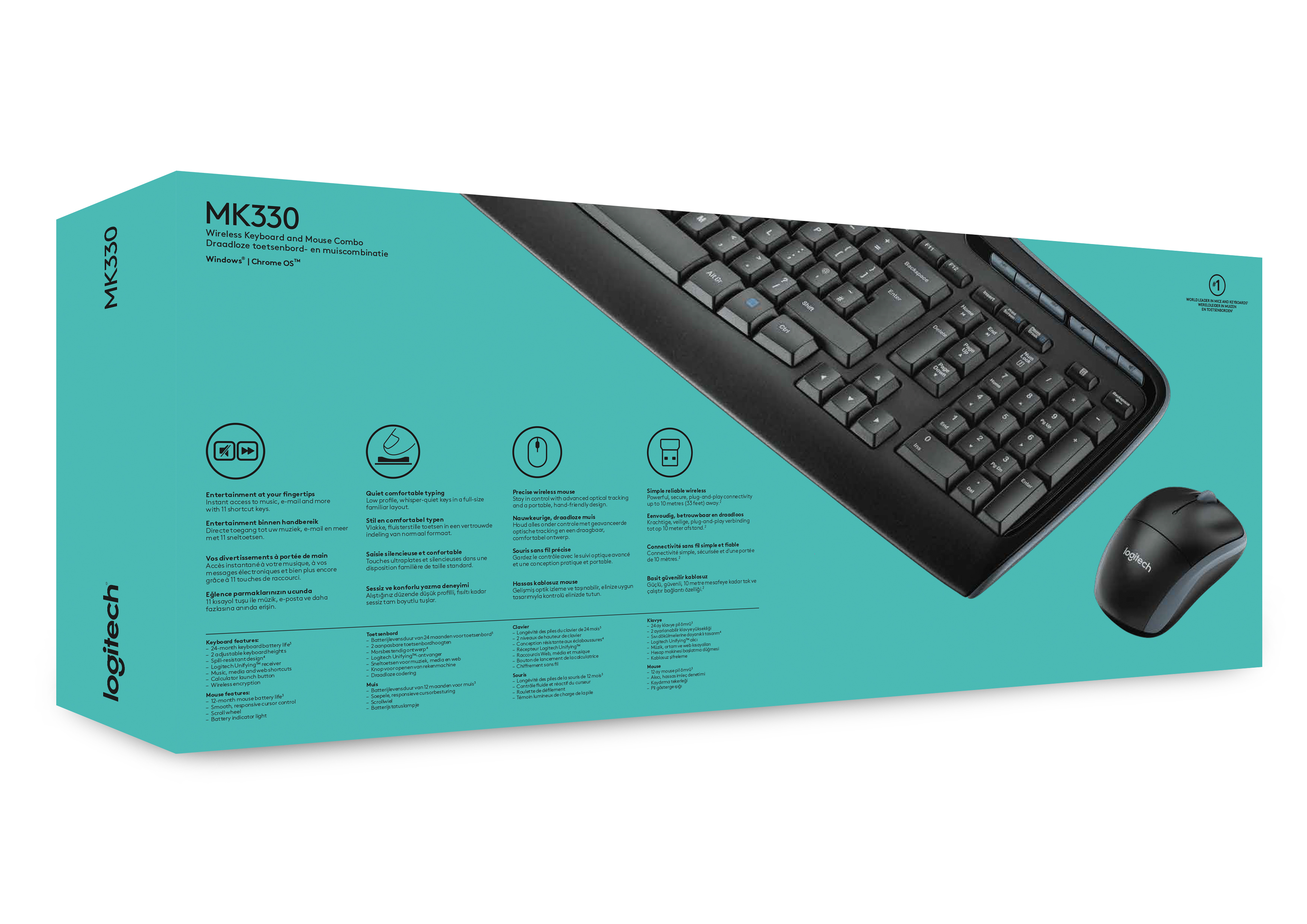 Logitech Wireless Combo MK330 - Tastatur-und-Maus-Set