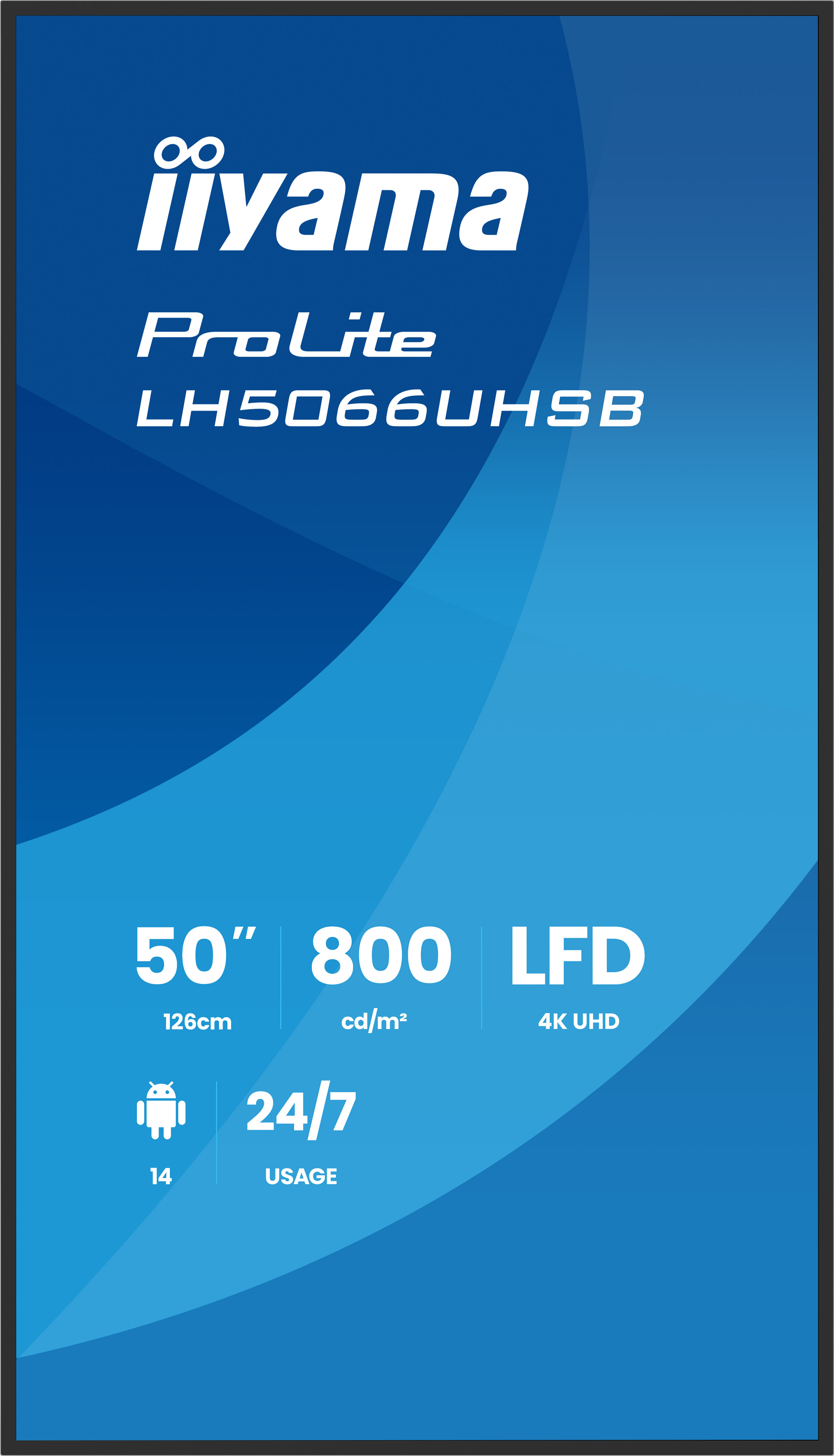 Iiyama ProLite LH5066UHSB-B1AG - 126 cm (49.5")