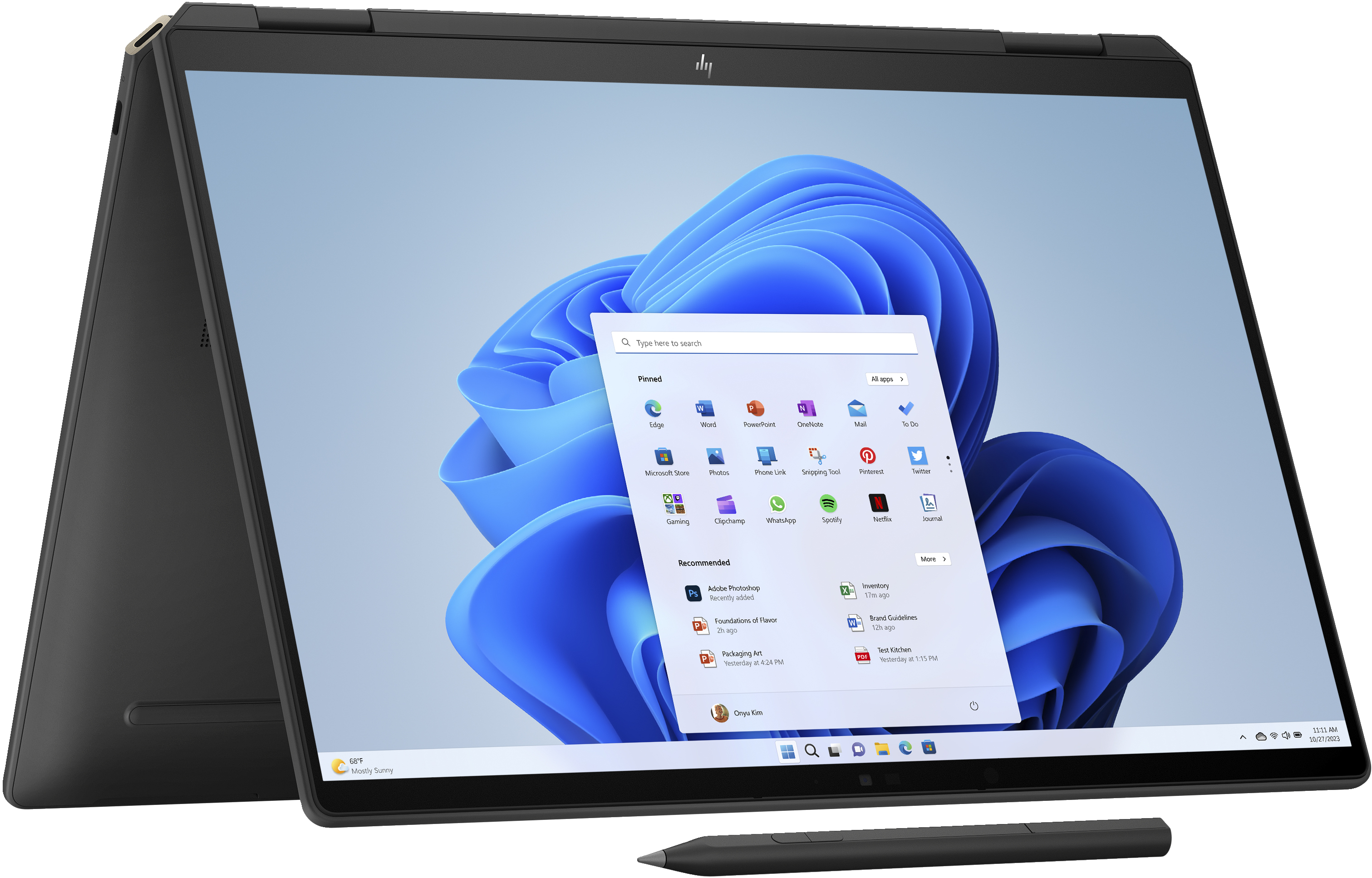 HP Spectre x360 14-eu0078ng, Intel Core Ultra 7, 35,6 cm (14"), 2880 x 1800 Pixel, 32 GB, 2 TB, Wind
