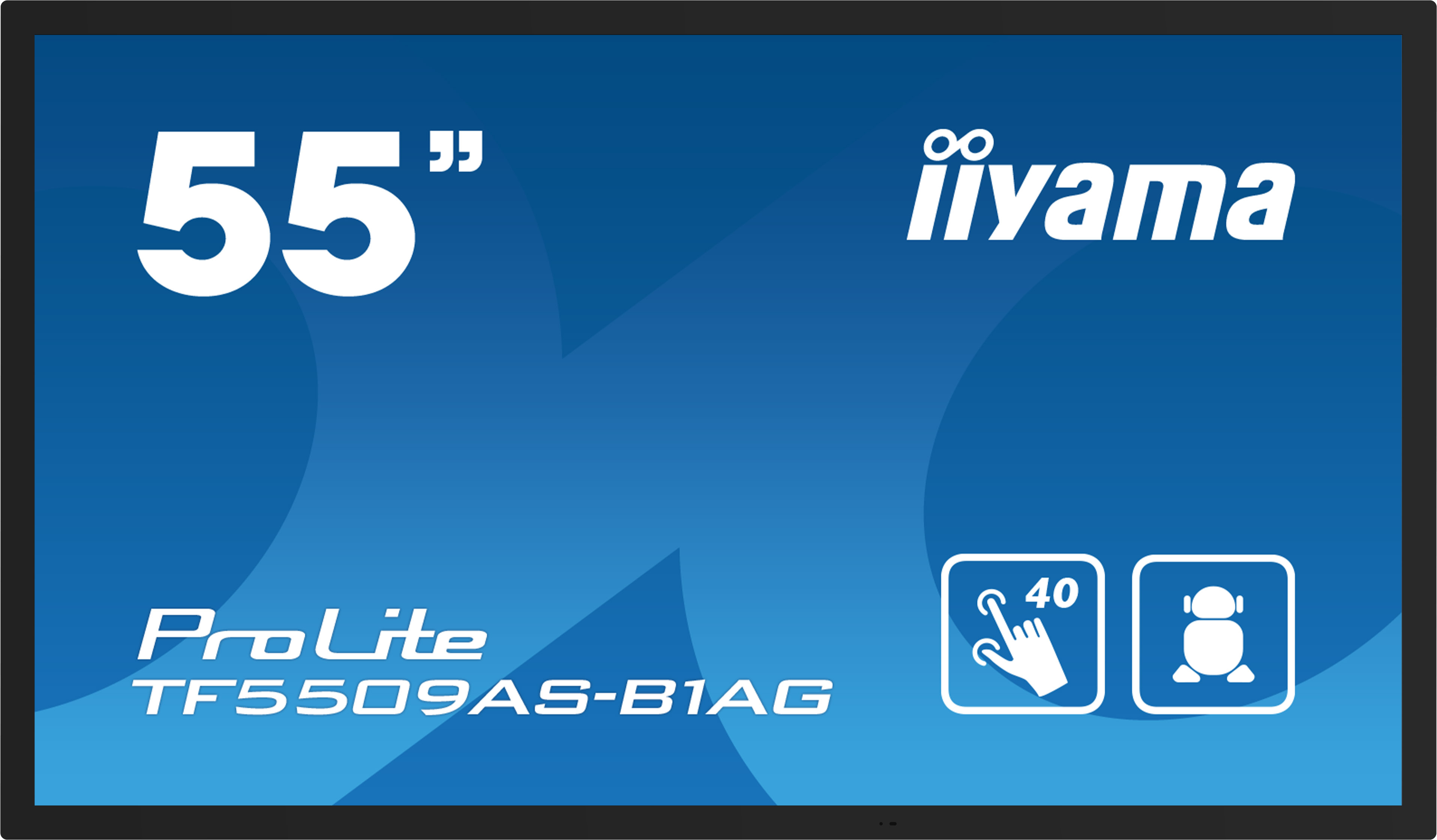 Iiyama TF5539AS-B1AG, Digital Signage Flachbildschirm, 138,7 cm (54.6"), LED, 3840 x 2160 Pixel, 24/