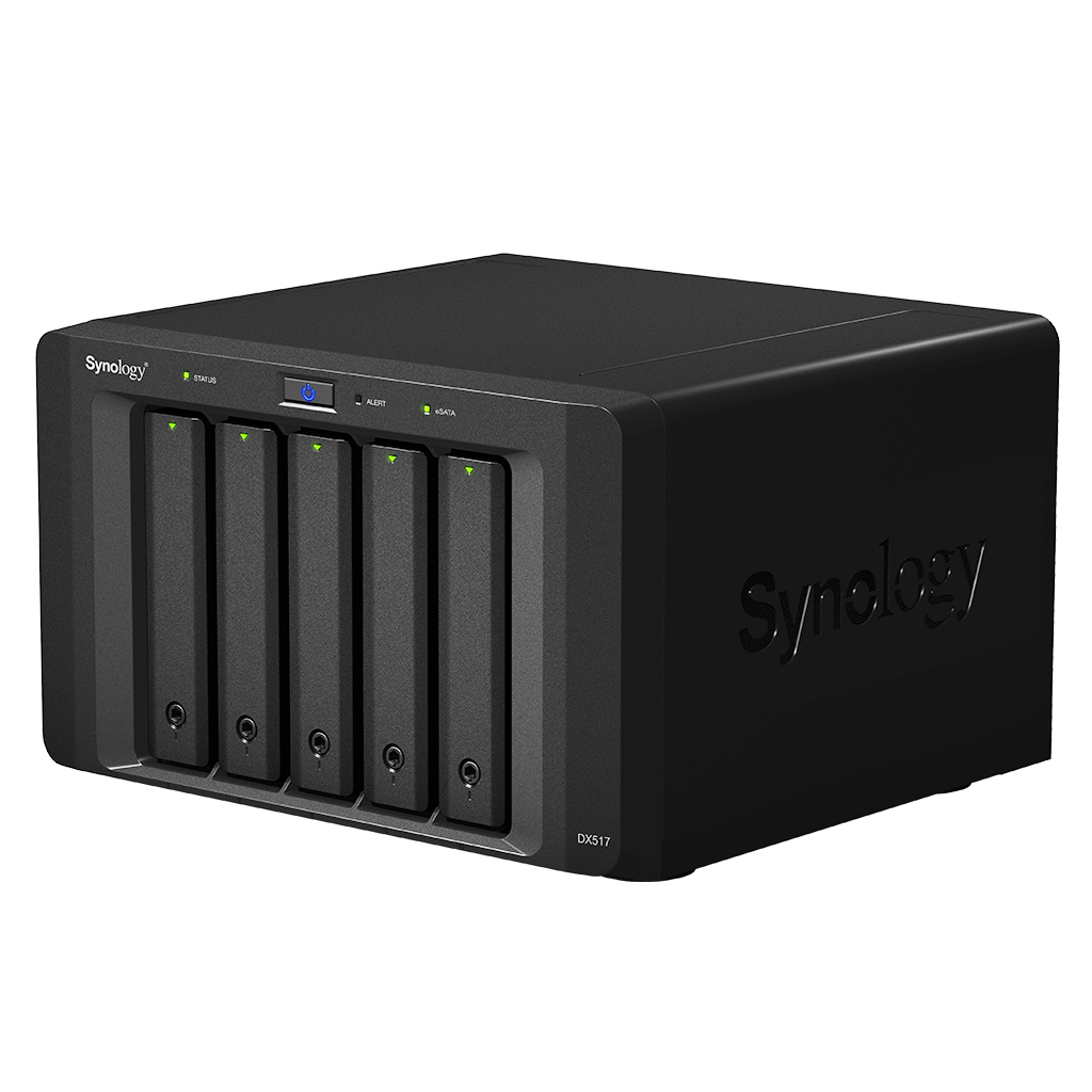 Synology Expansion Unit DX517, 5x 2,5"/3,5" SATA (Hot-Swap), 1x eSATA