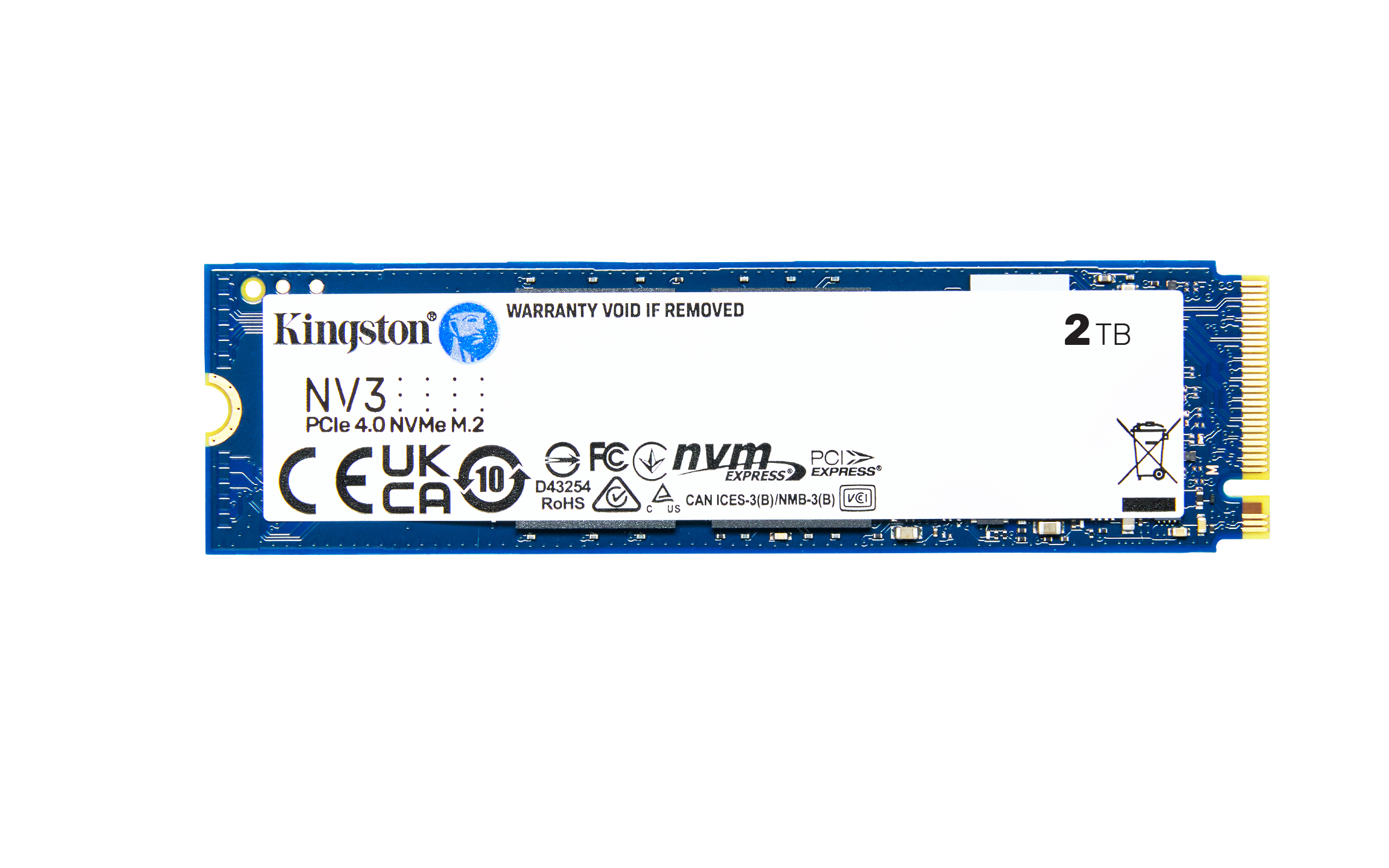 Kingston NV3 NVMe PCIe 4.0 SSD 2TB, M.2 2280 / M-Key / PCIe 4.0 x4