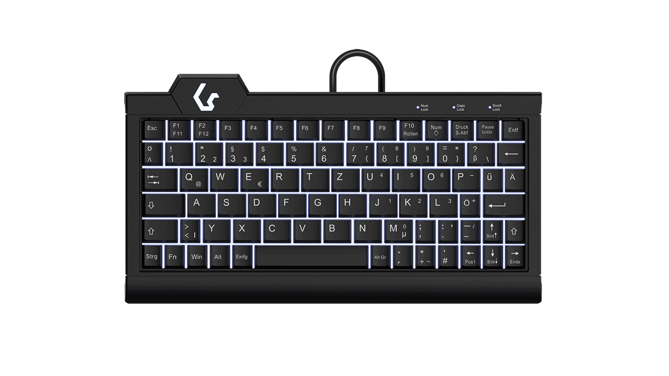 KeySonic KSK-3010ELC - Tastatur - hinterleuchtet