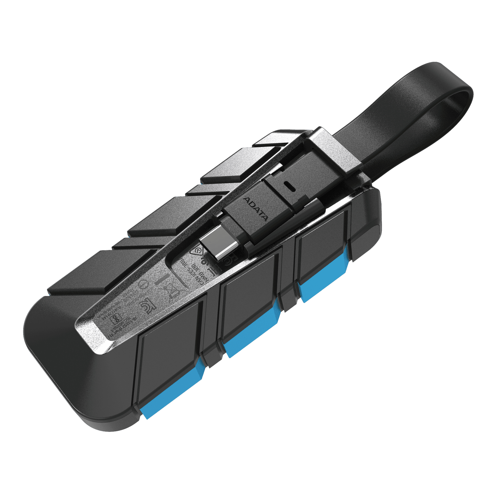 ADATA SC740 - SSD - 1 TB - extern (tragbar) - USB 3.2 Gen 2 (USB-C Steckverbinder)
