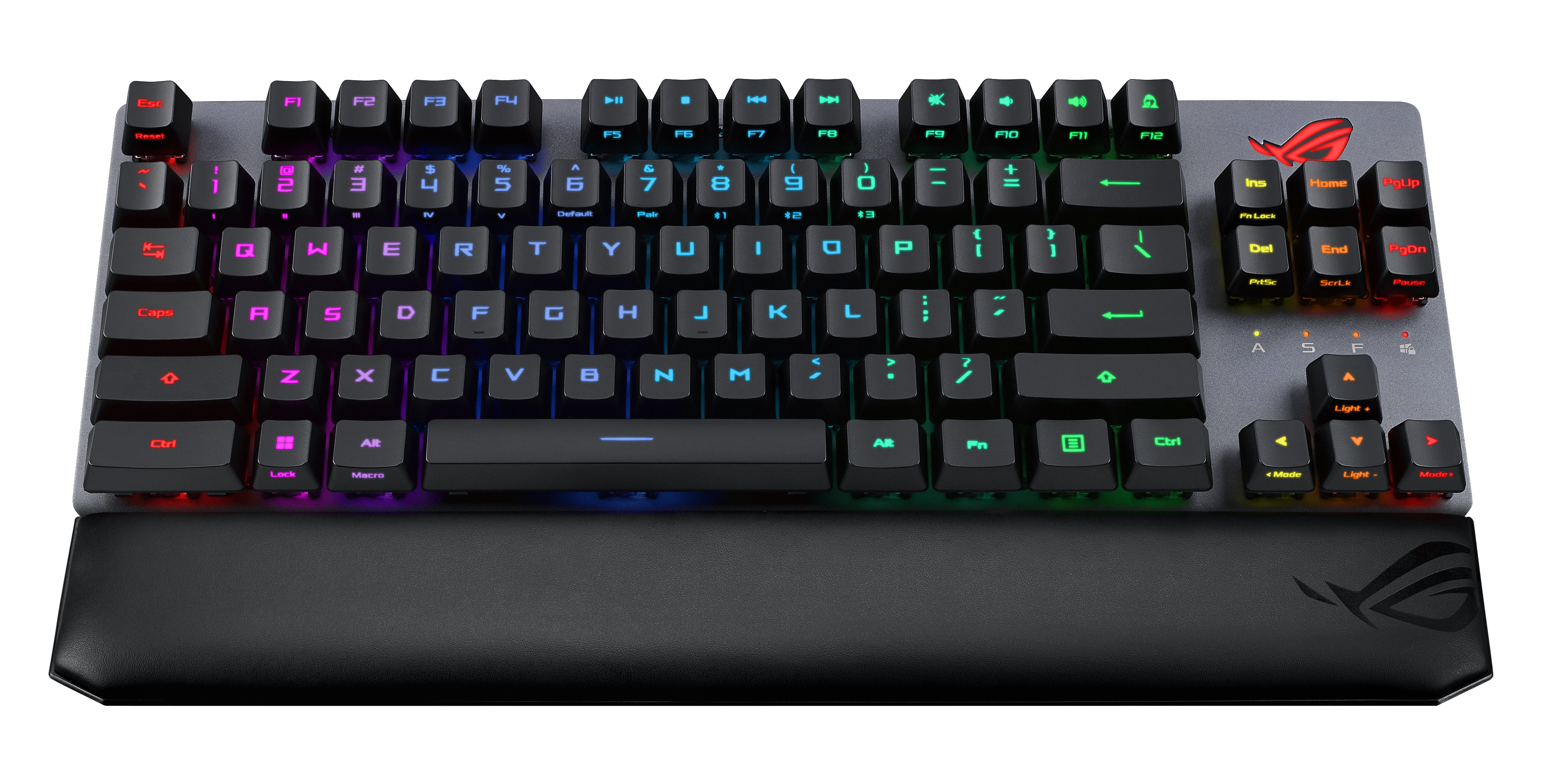 ASUS ROG Strix Scope RX TKL Wireless Deluxe, Verkabelt & Kabellos, USB + RF Wireless + Bluetooth, Me