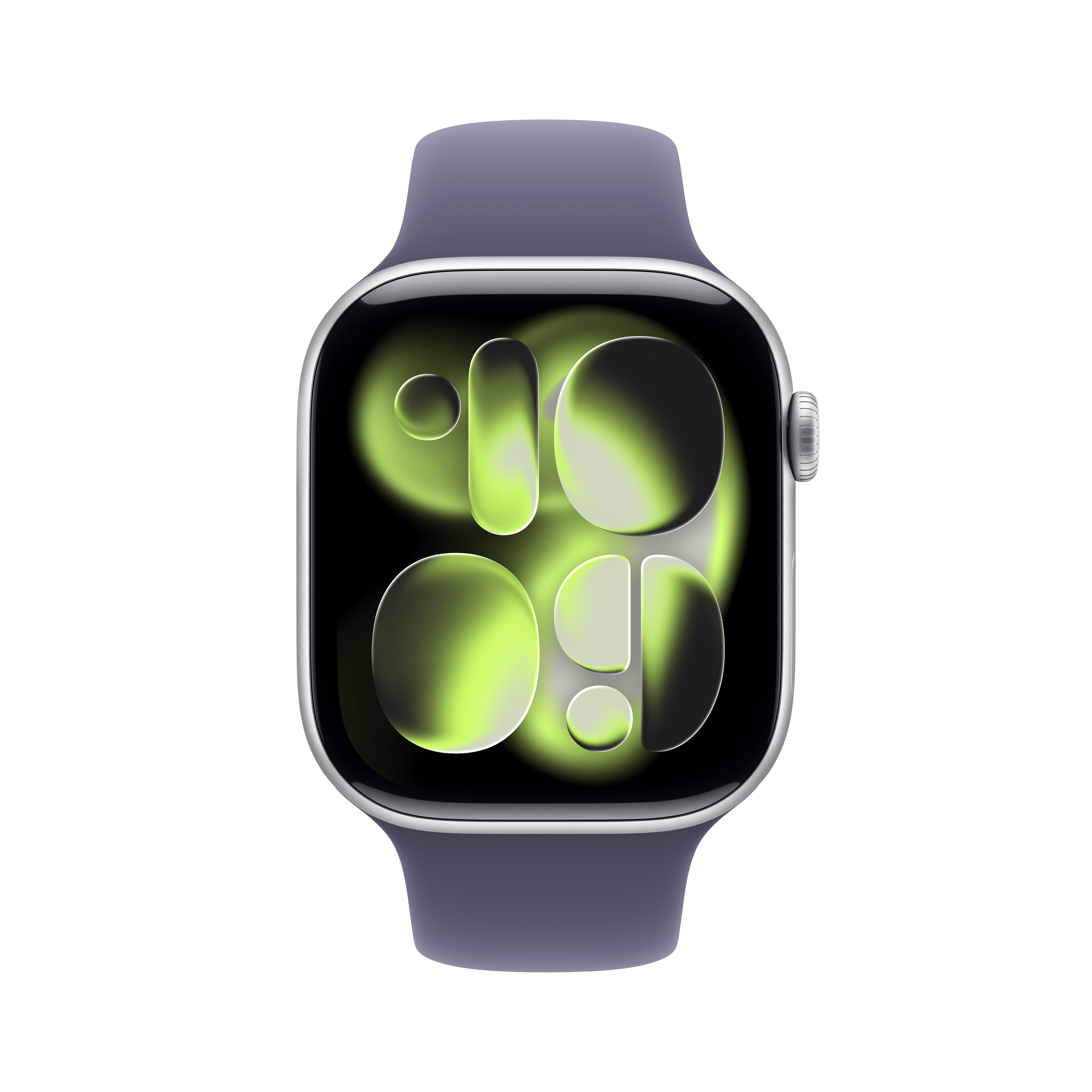 Apple Watch Series 11 (GPS) 46mm Aluminium silber mit Sportarmband S/M nebelviolett