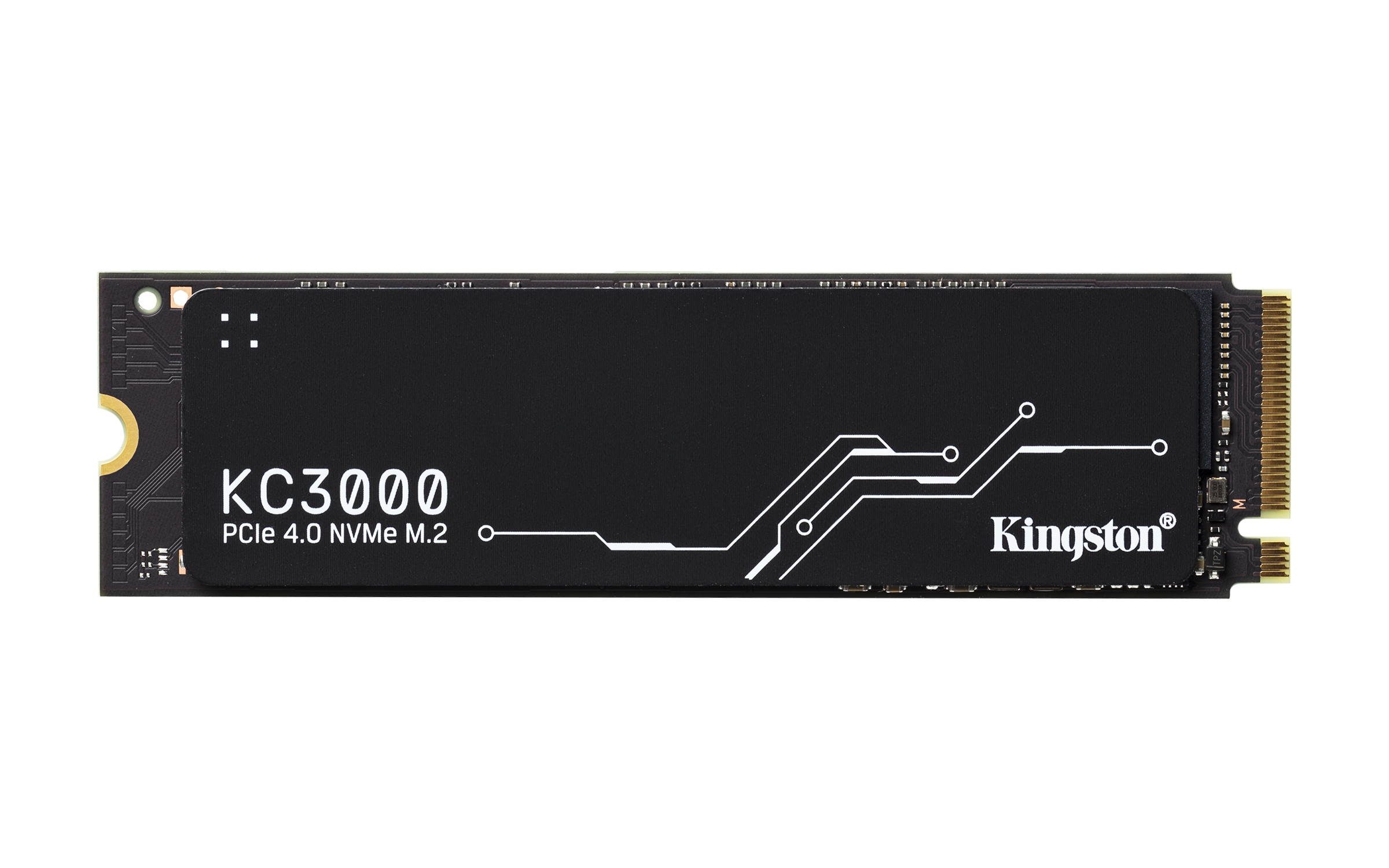 Kingston KC3000 PCIe 4.0 NVMe SSD 1TB, M.2 2280 / M-Key / PCIe 4.0 x4, Kühlkörper