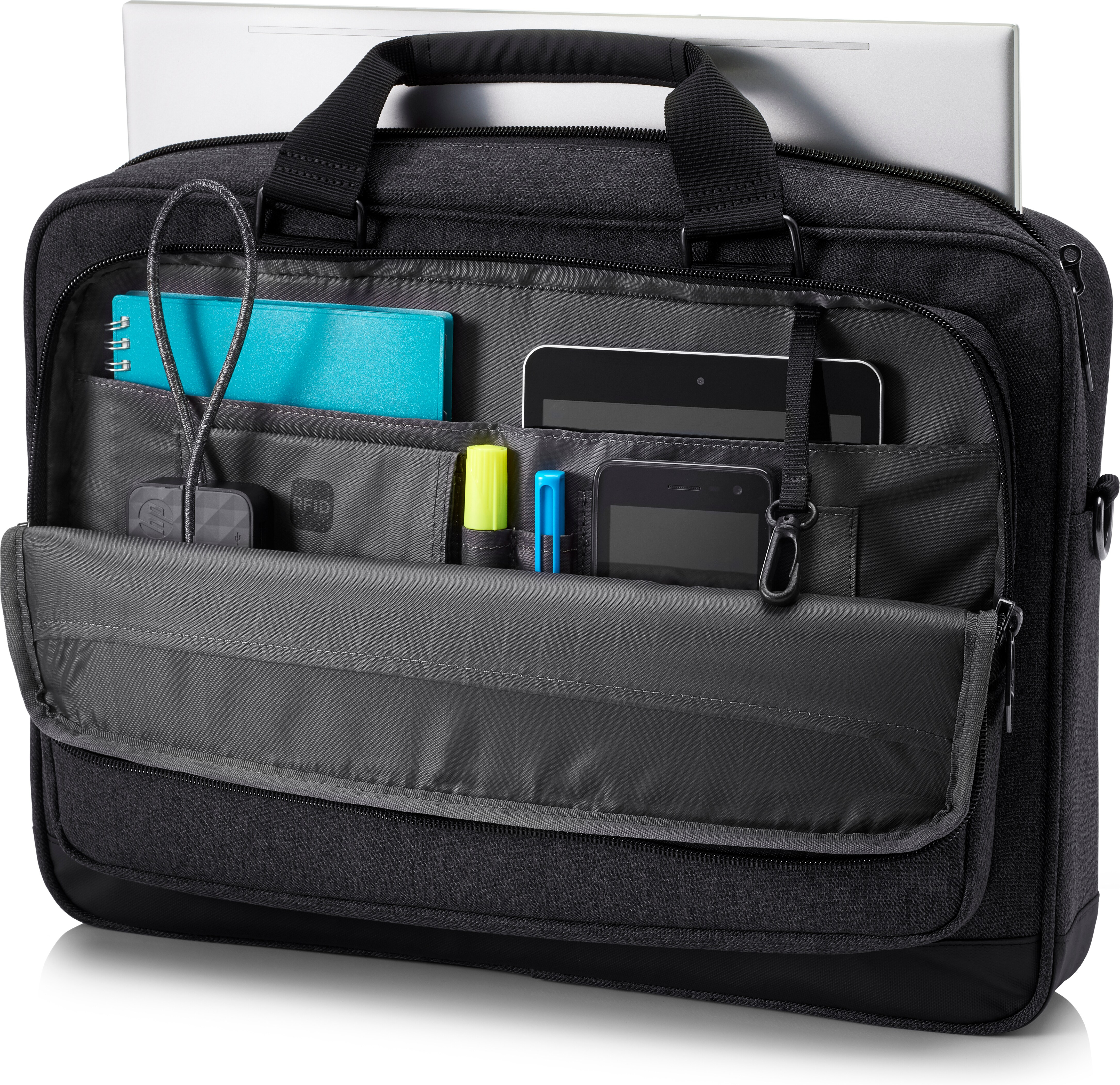 HP Flache Executive Topload-Tasche (14,1 Zoll), Aktenkoffer, 35,8 cm (14.1"), Schultergurt, 760 g