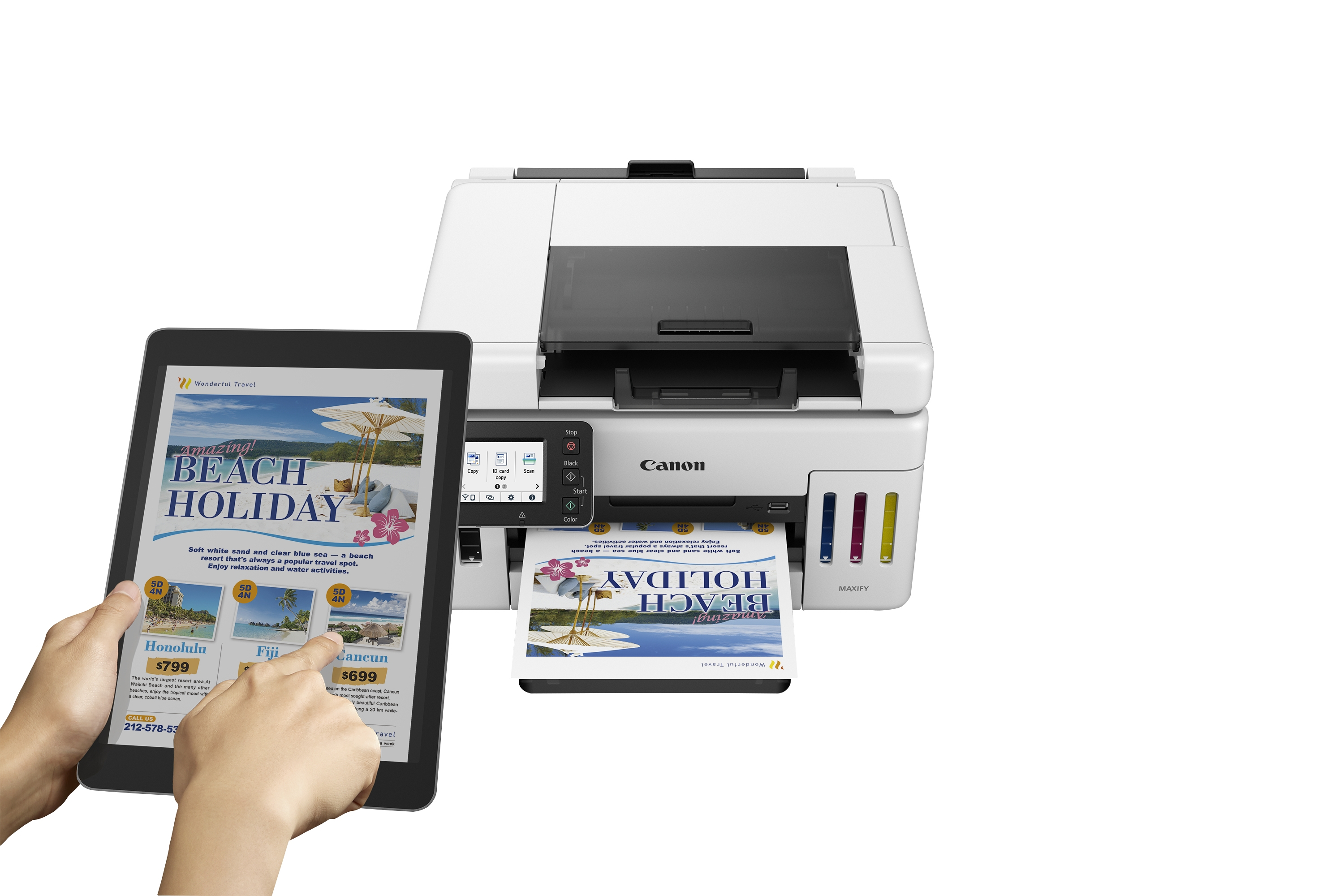 Canon MAXIFY GX6550 - Multifunktionsdrucker - Farbe - Tintenstrahl - wiederbefüllbar - A4 (210 x 297