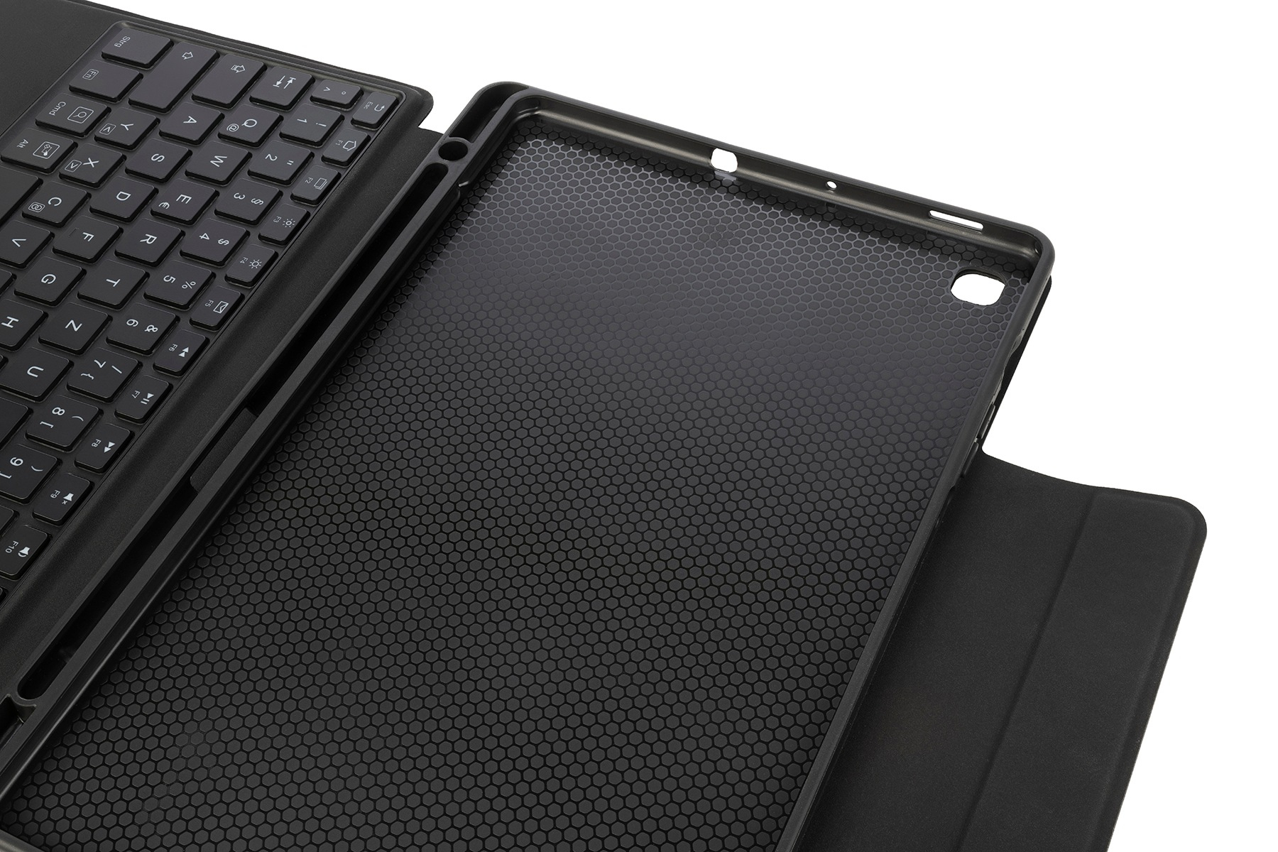 Samsung Tucano F-TUCBCKTABS6L - Tastatur und Foliohülle (Buch-Cover)