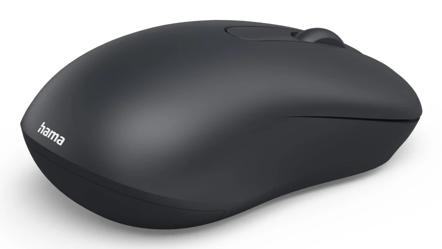 Hama WM100 - Maus - leise - rechts- und linkshändig - optisch - 3 Tasten - kabellos - 2.4 GHz - kabe