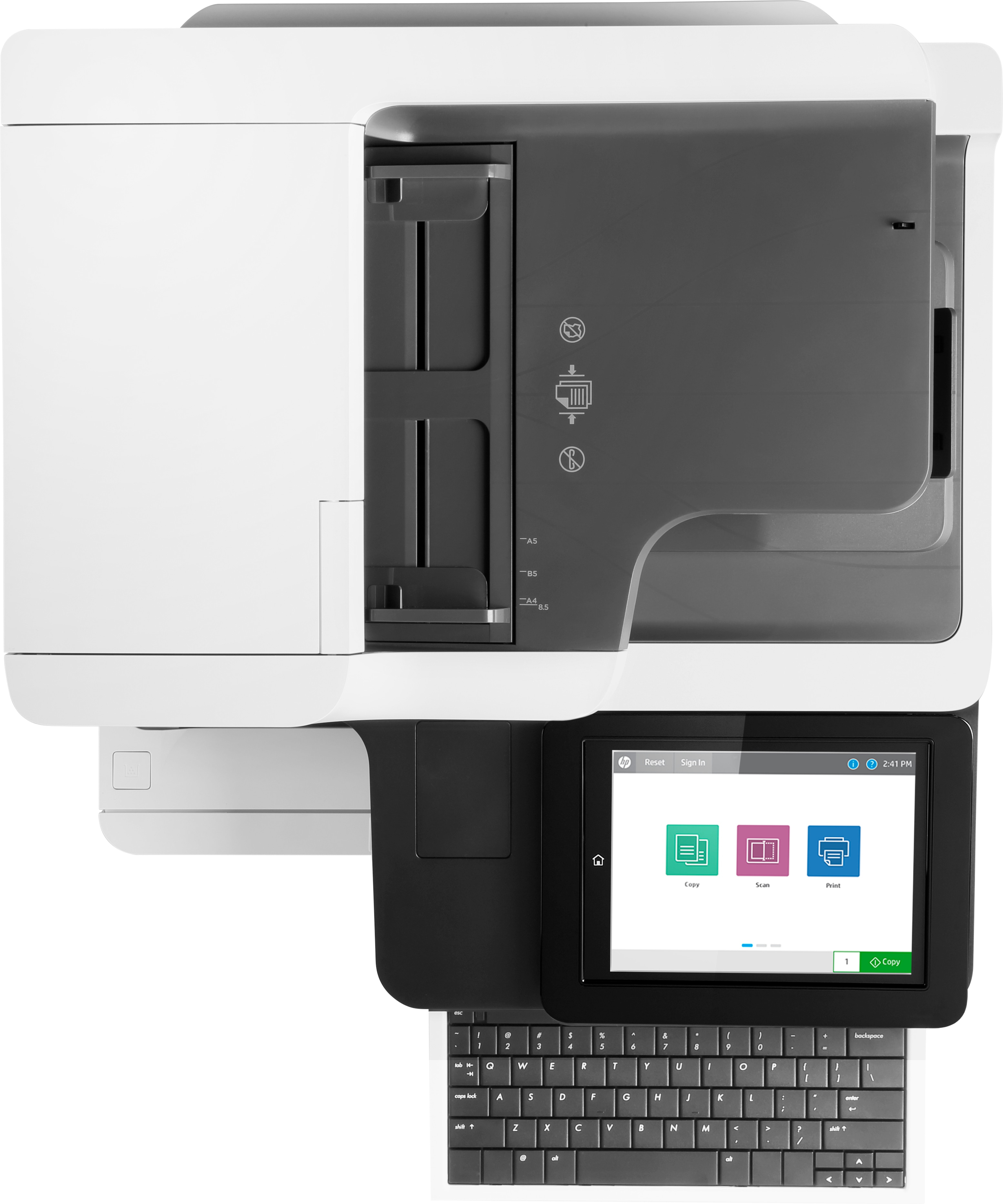 HP LaserJet Enterprise Flow MFP M631h, Drucken, kopieren, scannen, Laser, Monodruck, 1200 x 1200 DPI